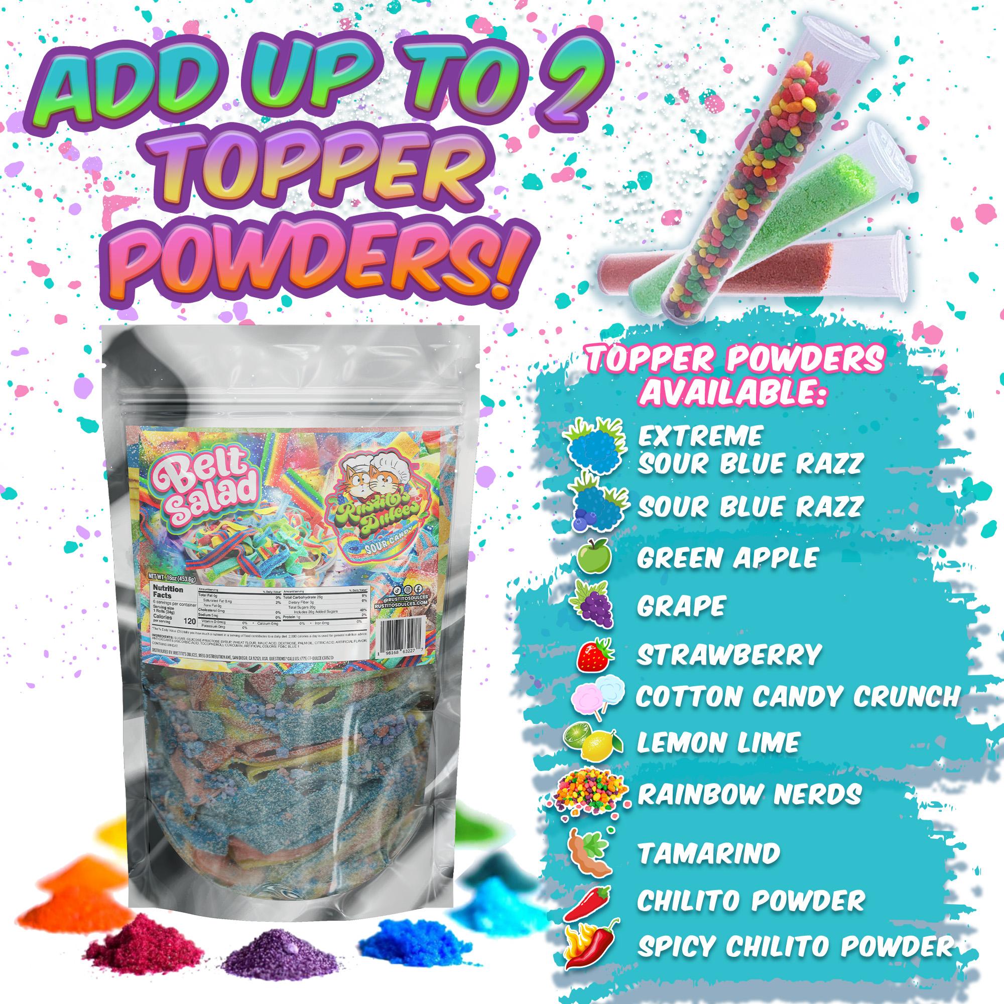 Sour Belt Salad with Customizable Toppers - Mix of Flavors for a Unique Taste Experience