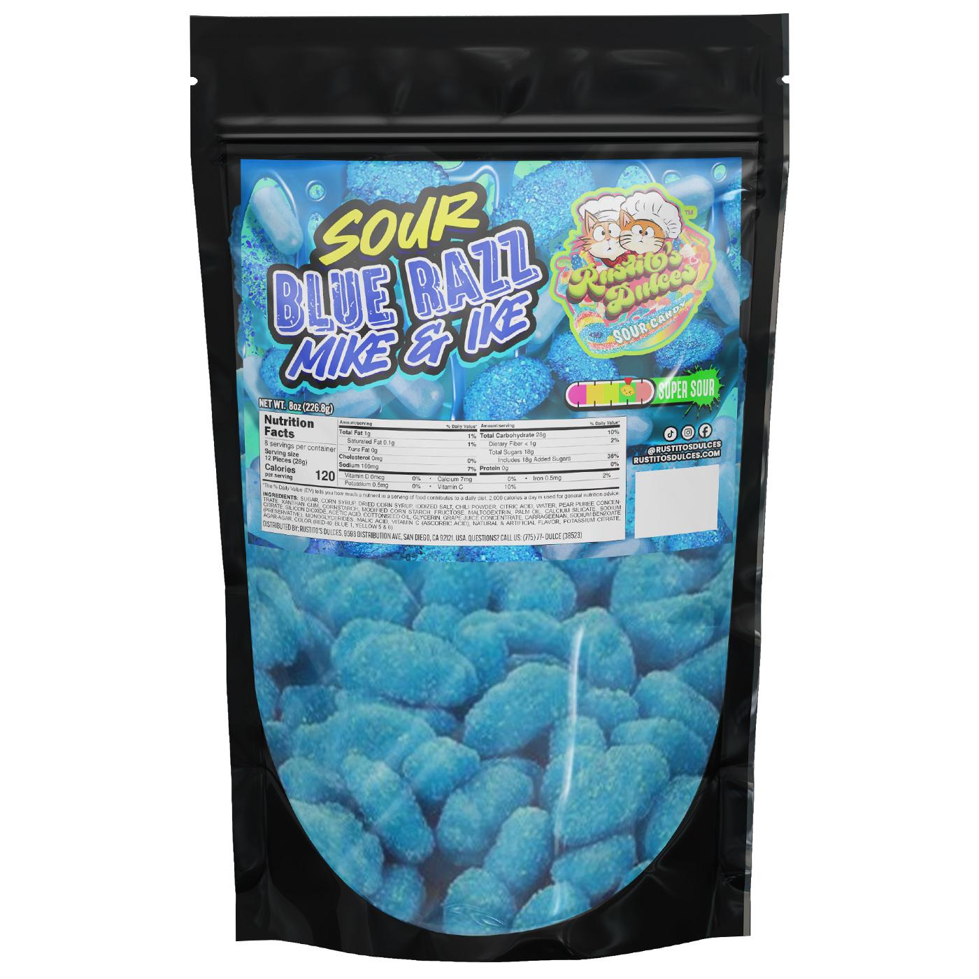 Sour Blue Razz Mike & Ike - Sweet, Super Sour & Addicting!