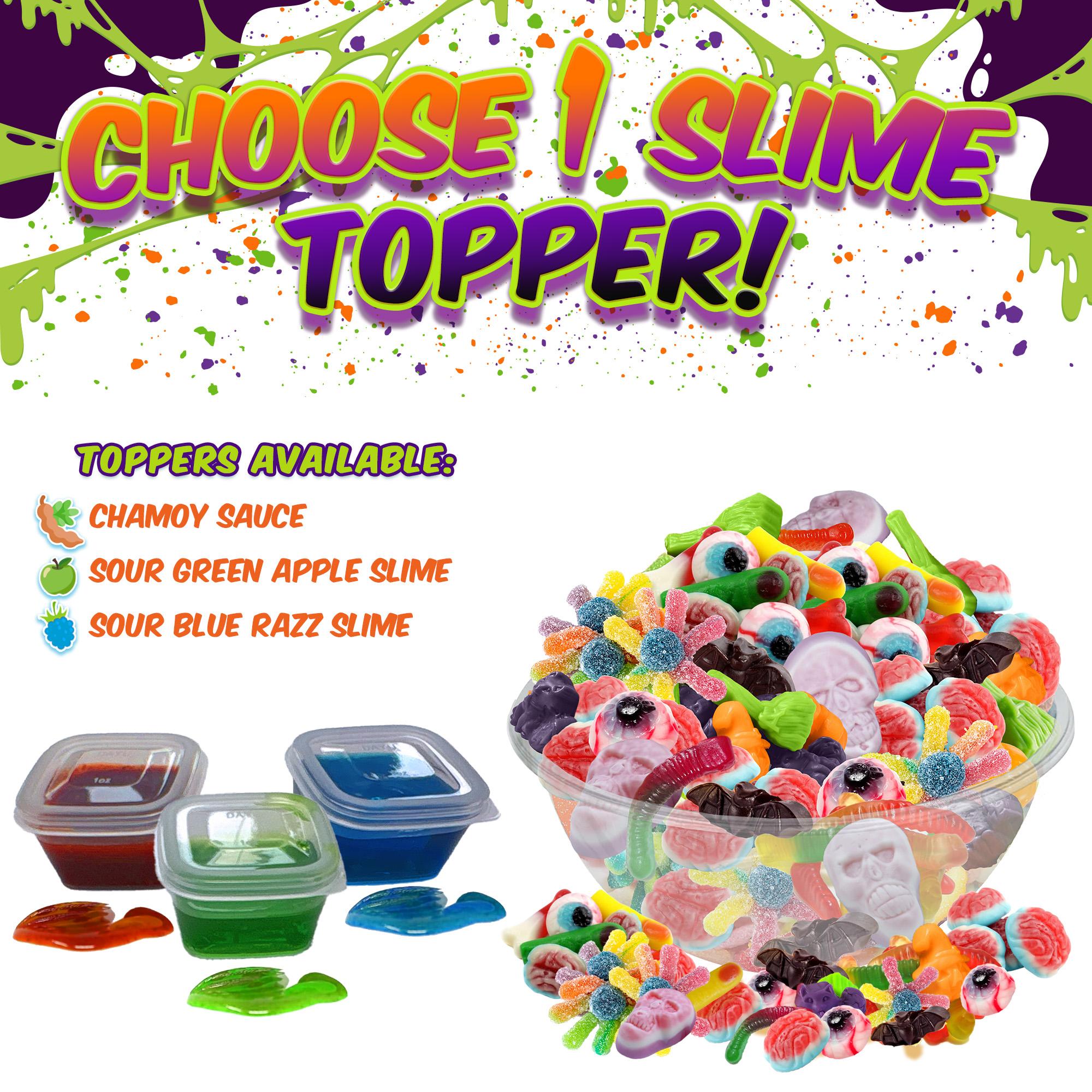 Mega Spooky Candy Salad - Customizable Halloween Gummy Mix with Toppers and Slime