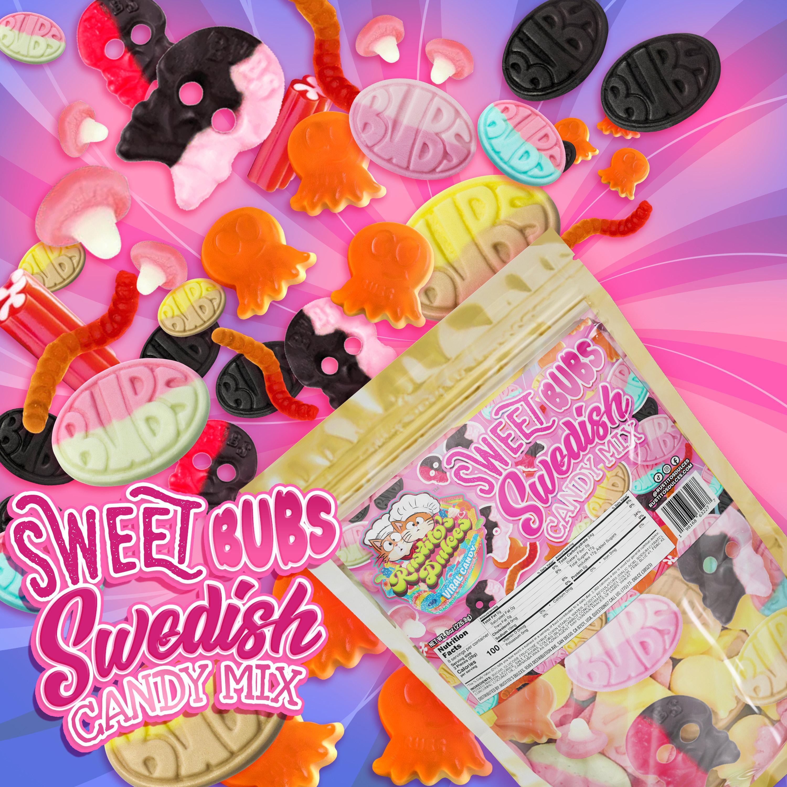 Bubs Swedish Candy Mix - Sweet, Sour, or Both for a Delicious Treat with Less Sugar and More Flavor Snack