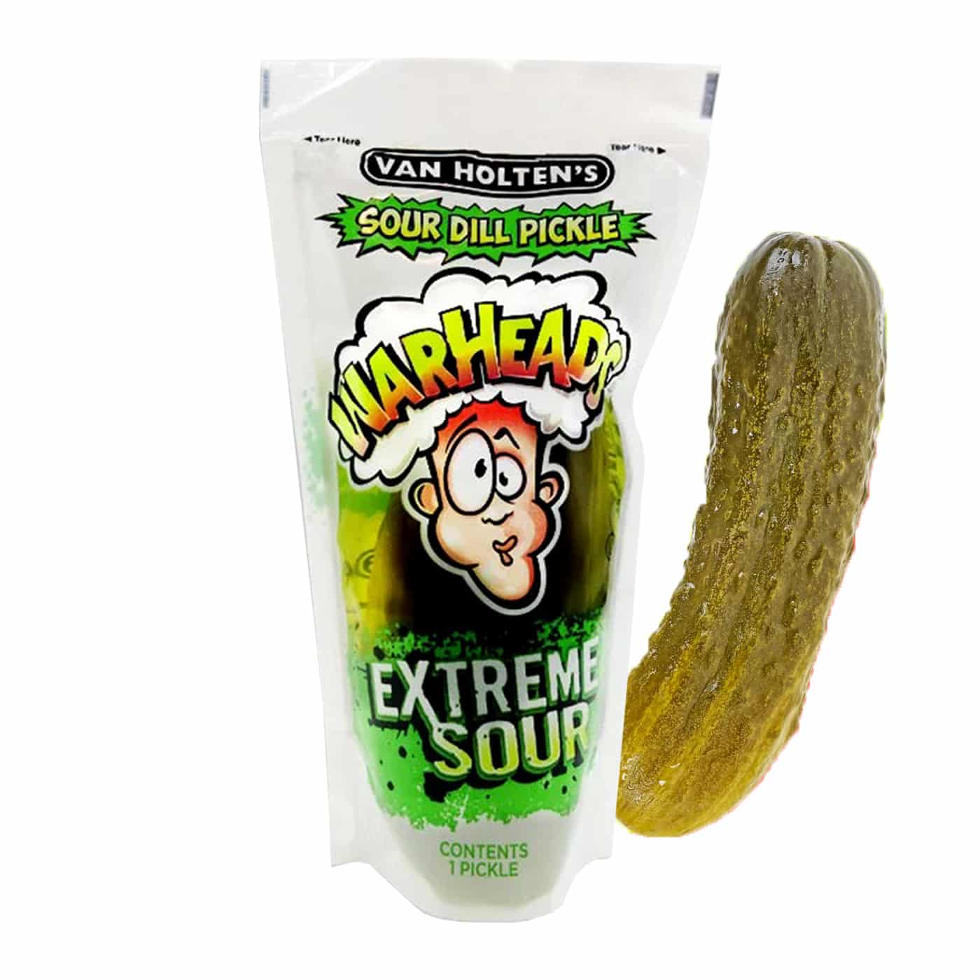 Van Holten's Warheads Extreme Sour Pickle pickles