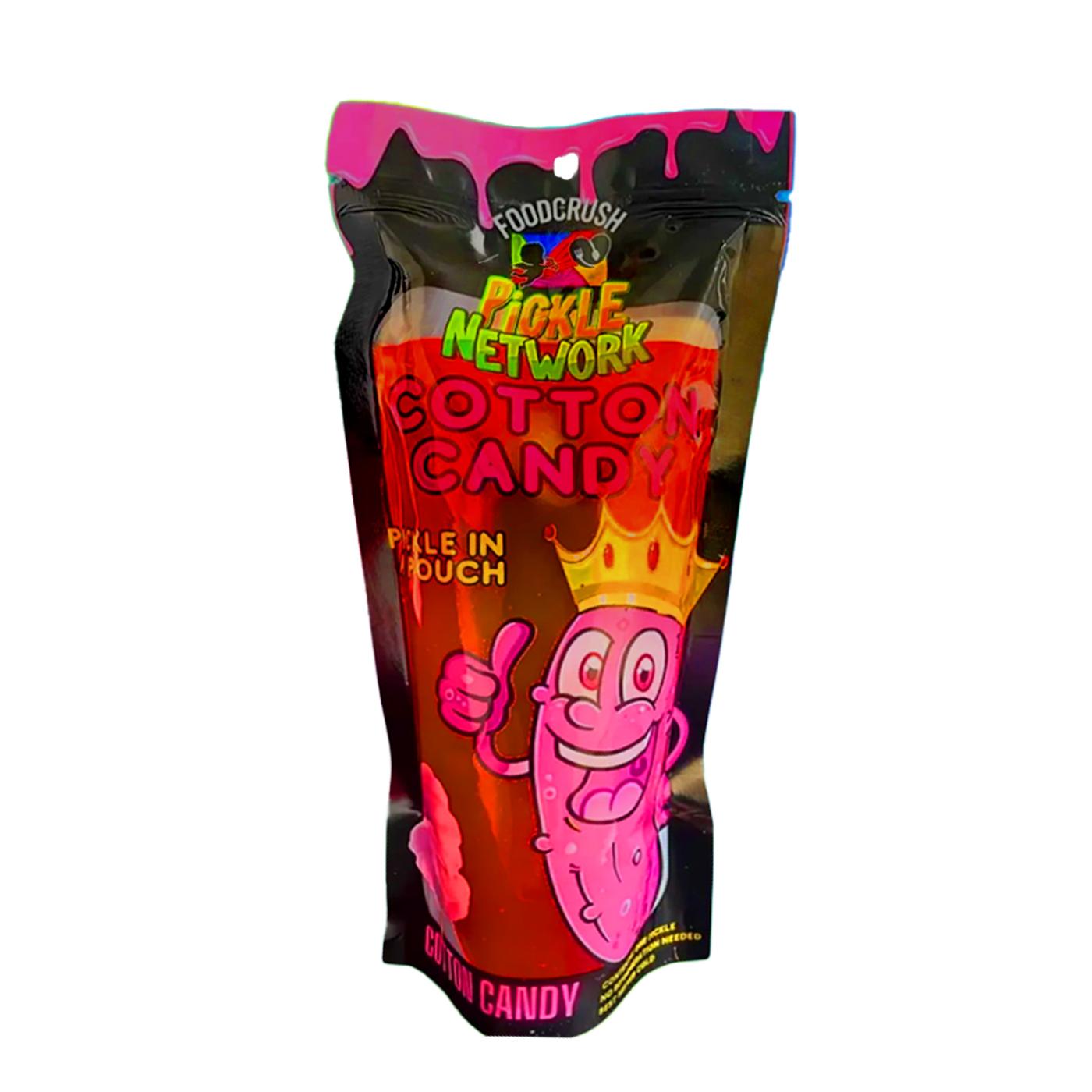 Food Crush Pickle 1pc Individual - Choose Your Flavor Cotton Candy Tangy Blue Razz Lime Grape Mango Snacks