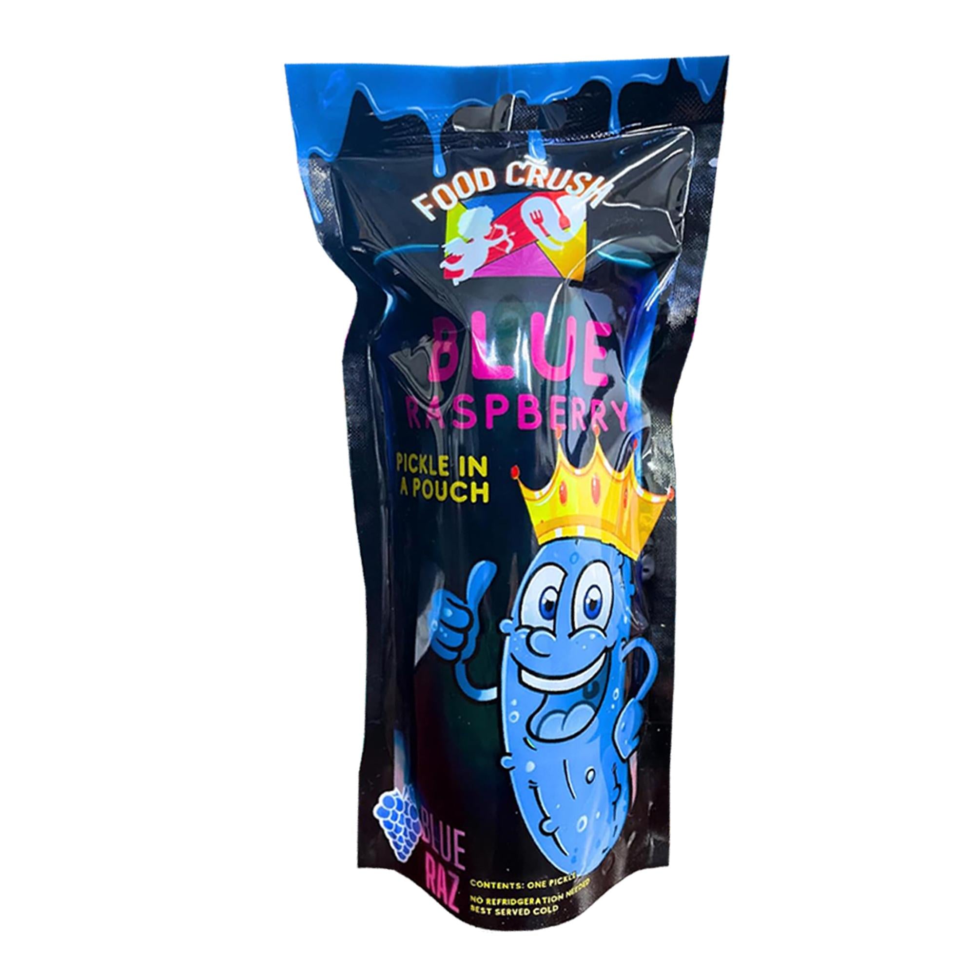 Food Crush Pickle 1pc Individual - Choose Your Flavor Cotton Candy Tangy Blue Razz Lime Grape Mango Snacks