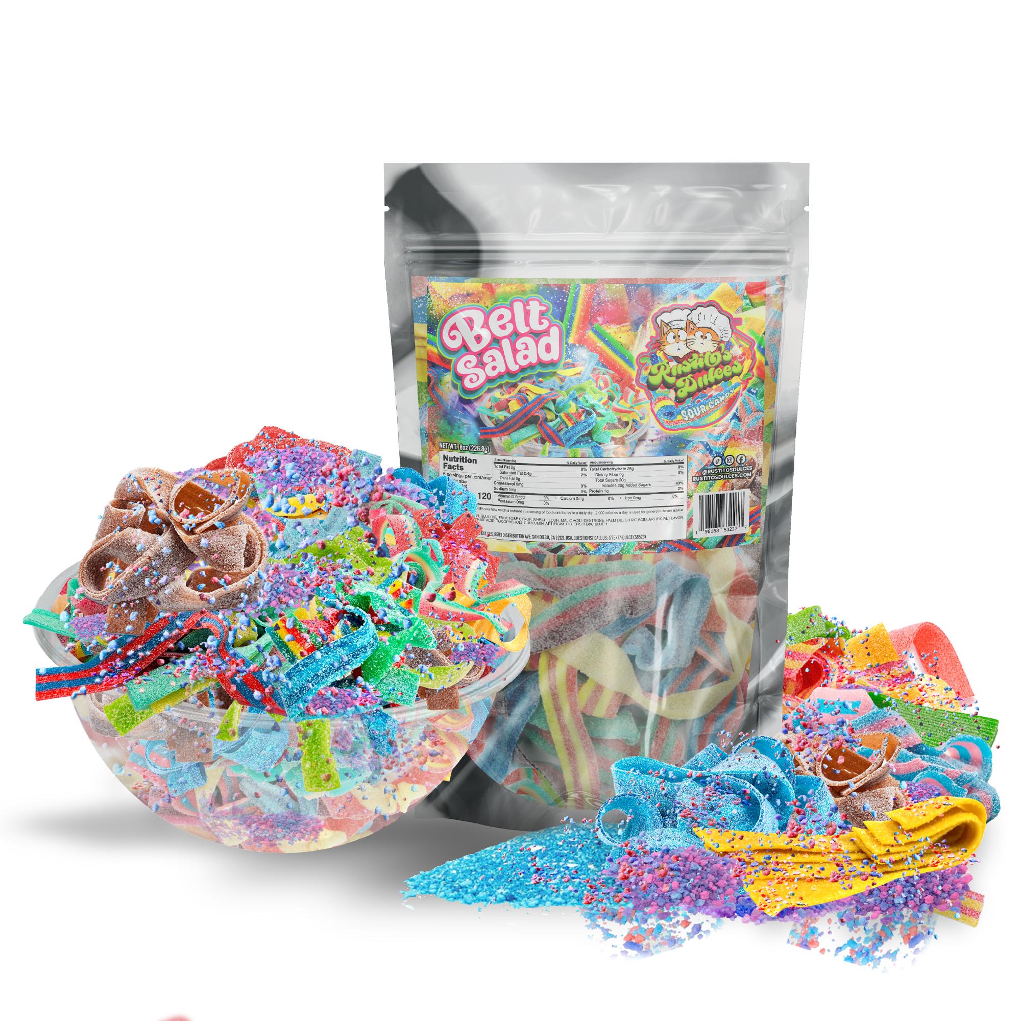 Sour Belt Salad with Customizable Toppers - Mix of Flavors for a Unique Taste Experience