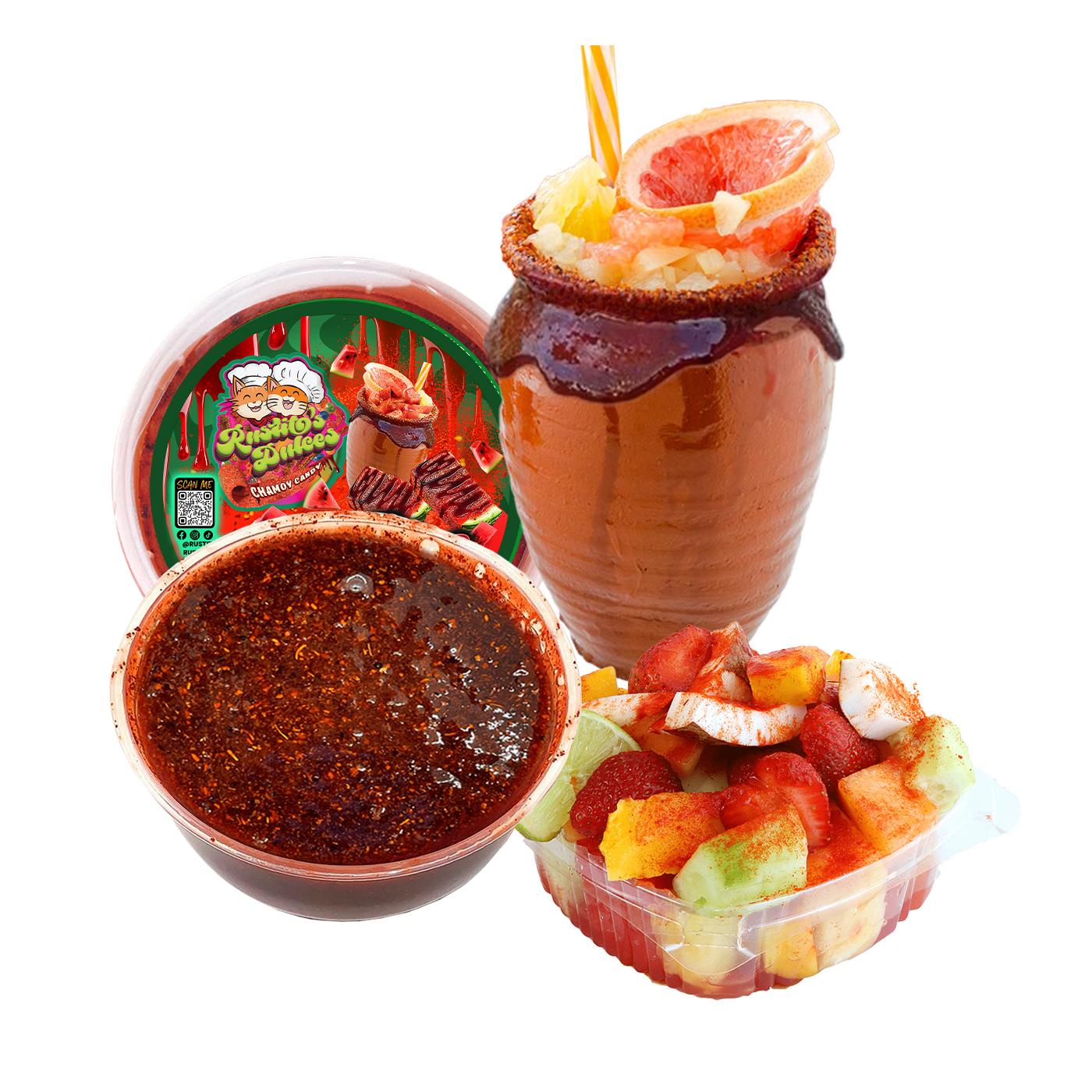 Spicy Watermelon Rim Dip - A Chamoy Flavor Explosion for Your Snacks and Drinks!