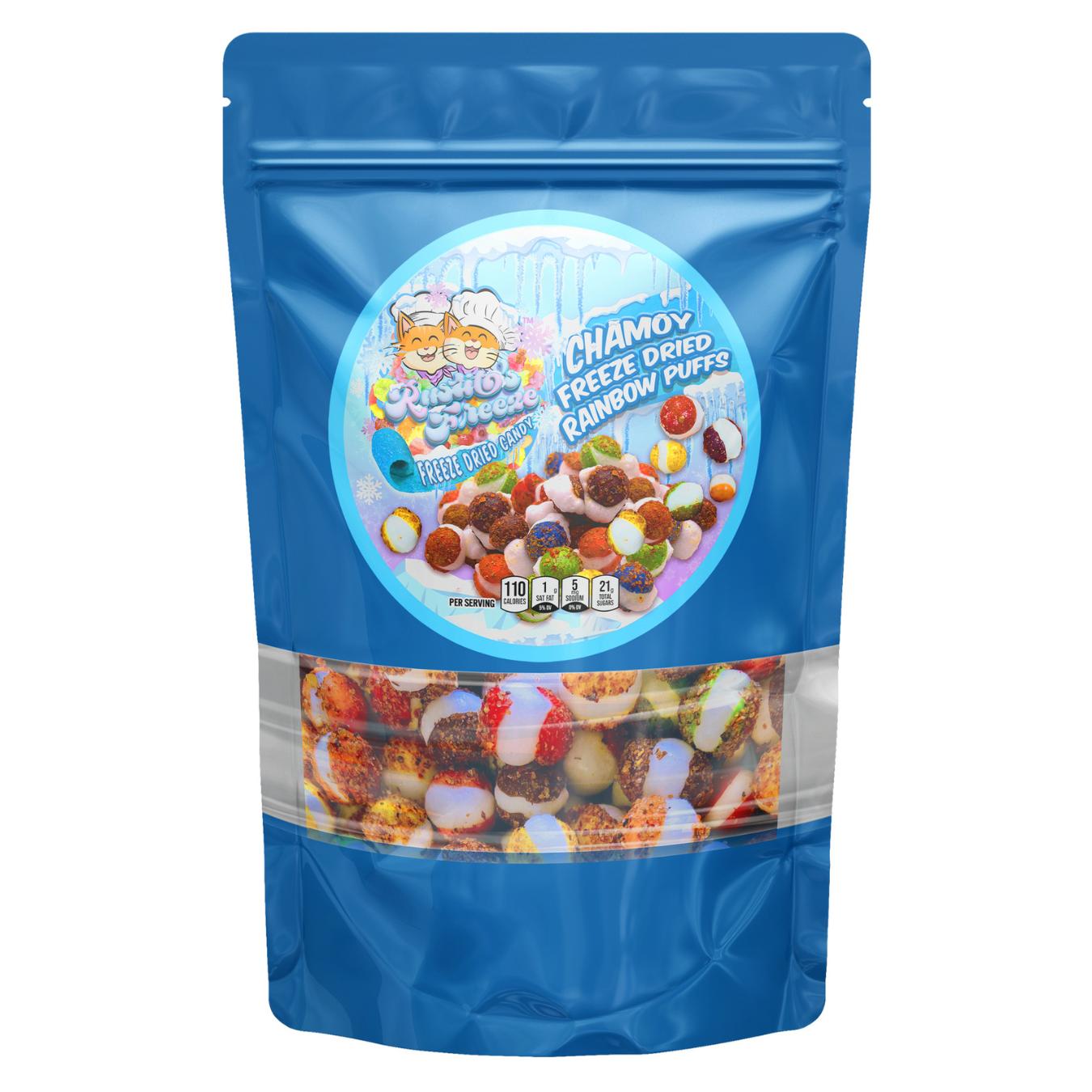 Chamoy Freeze-Dried Rainbow Puffs freezedriedsour candy