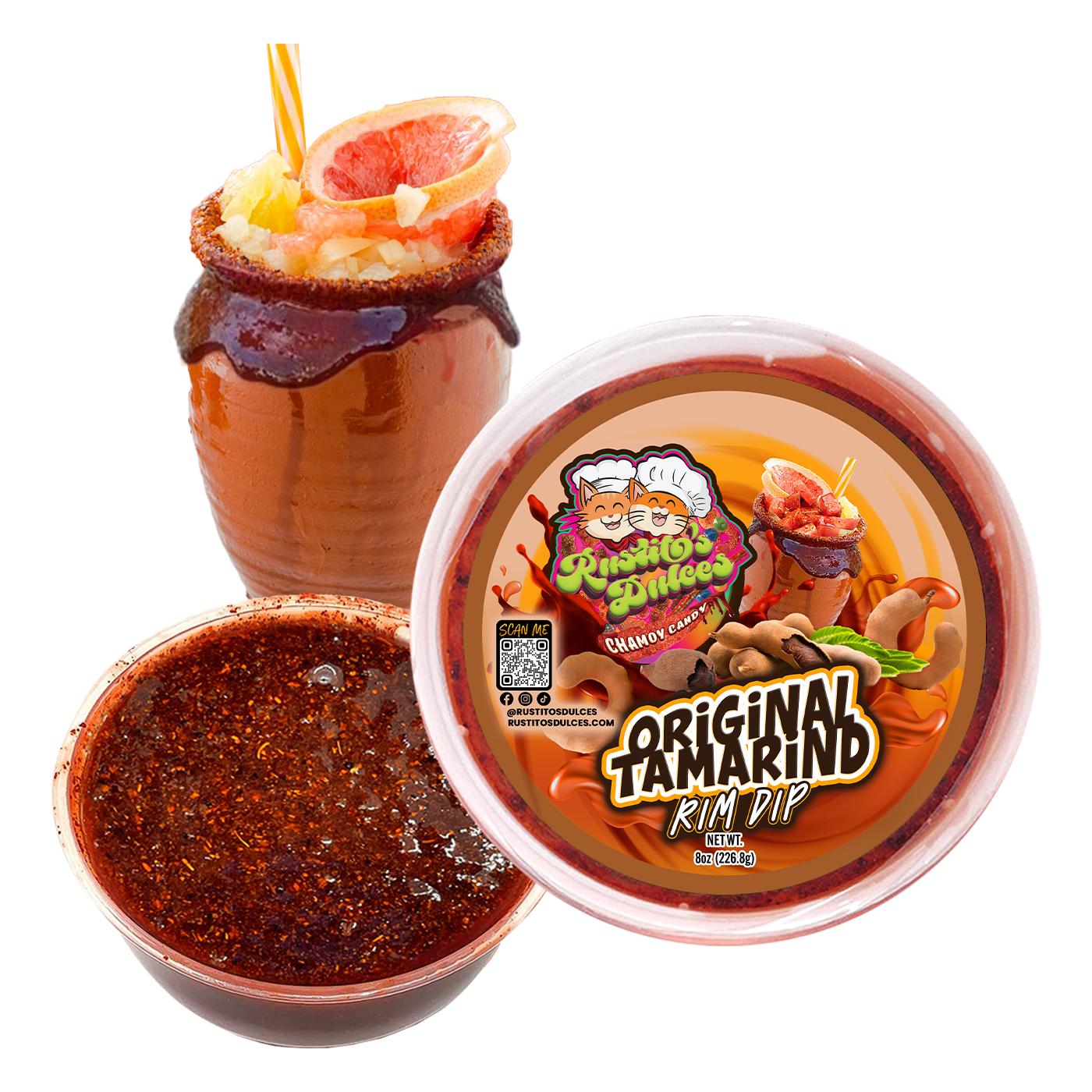 Original Tamarind Rim Dip - Sweet & Spicy Flavor Enhancer for Snacks and Drinks