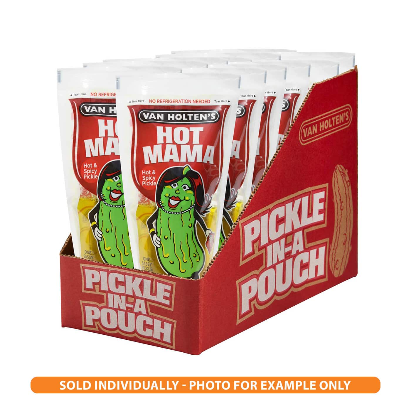 Van Holten's Hot Mama Pickle - Spicy and Picante Flavor Natural Cucumber pickles