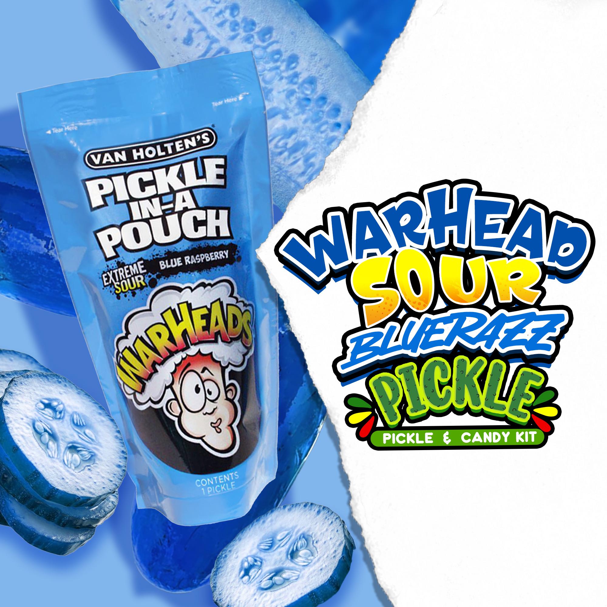 Warheads Sour Blue Razz Pickle - The Ultimate Pucker Punch