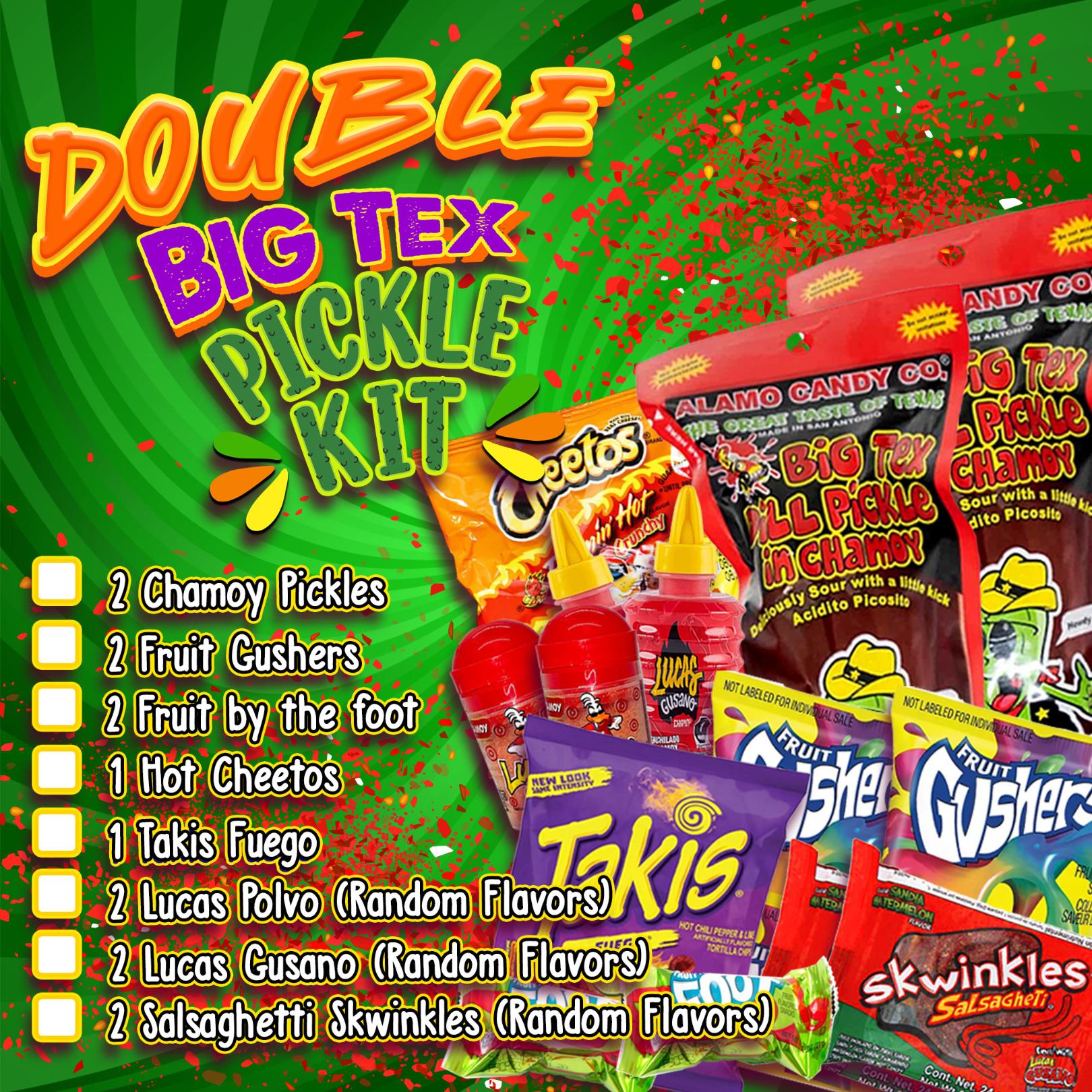 Double Big Tex Chamoy Pickle Kit - Explosive Mix of Sweet, Sour, and Heat!