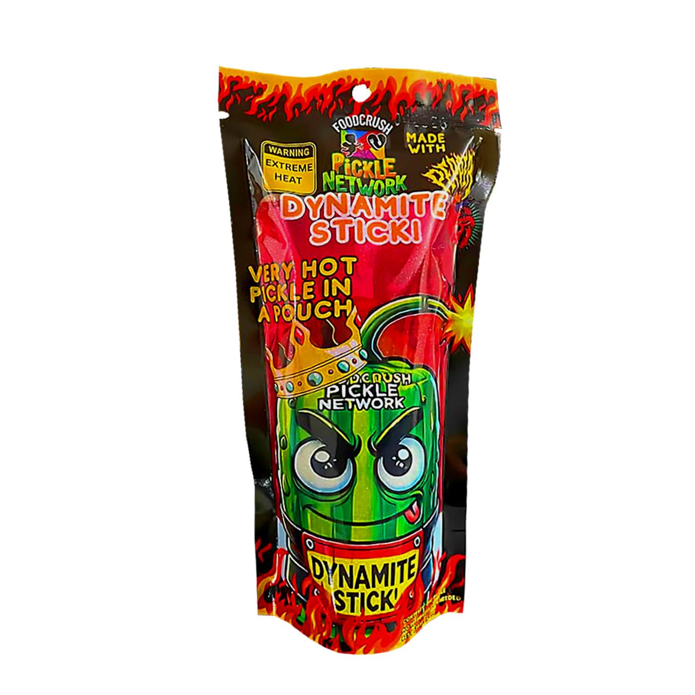 Food Crush Pickle 1pc Individual - Choose Your Flavor Cotton Candy Tangy Blue Razz Lime Grape Mango Snacks