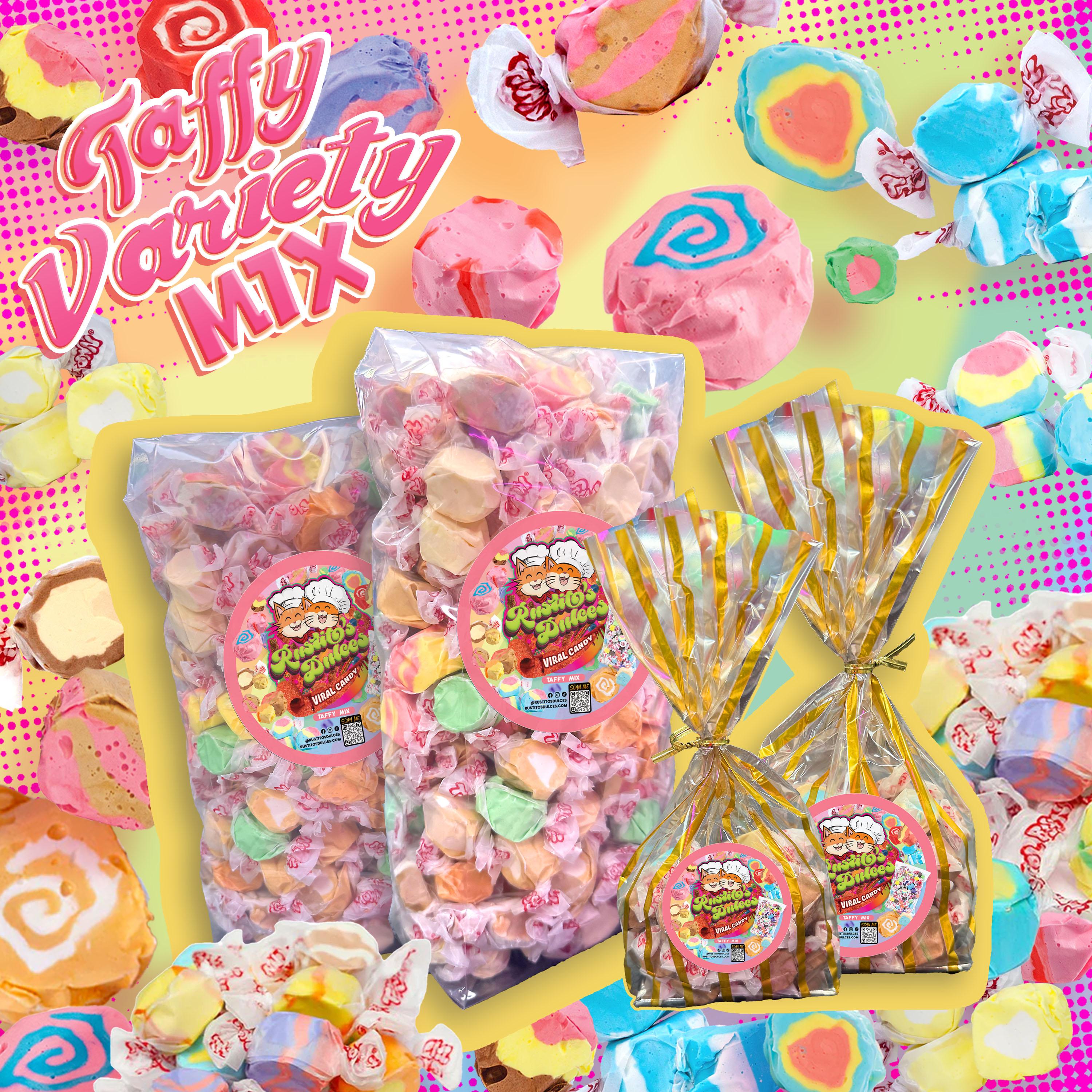 Taffy Variety Pack - Assorted Flavors Including Cotton Candy, Cookies & Cream, and More Snack