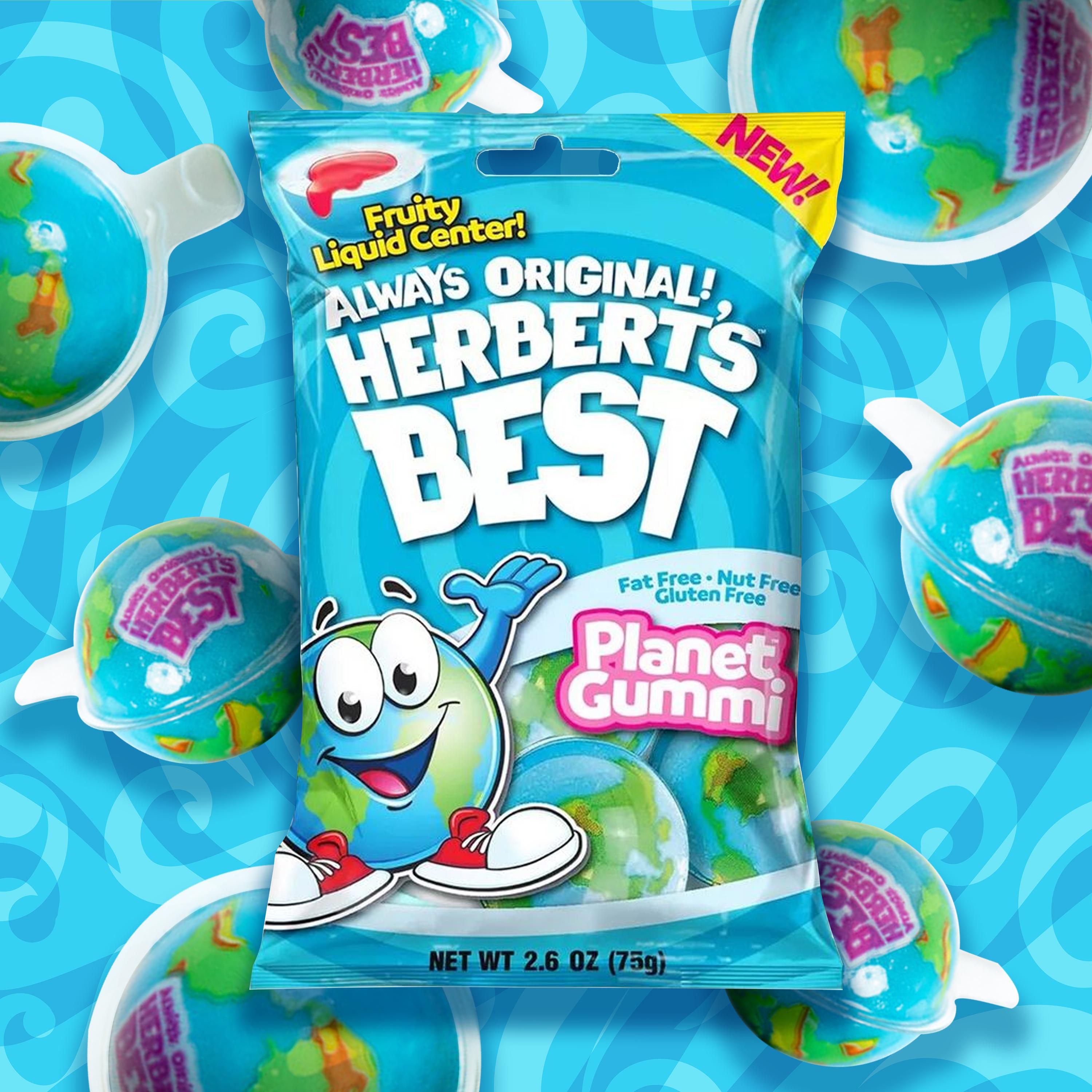 Herbert's Best Planet Gummi Candy - Fruity Liquid Center A Deliciously Fun Viral Candy Treat for All Ages