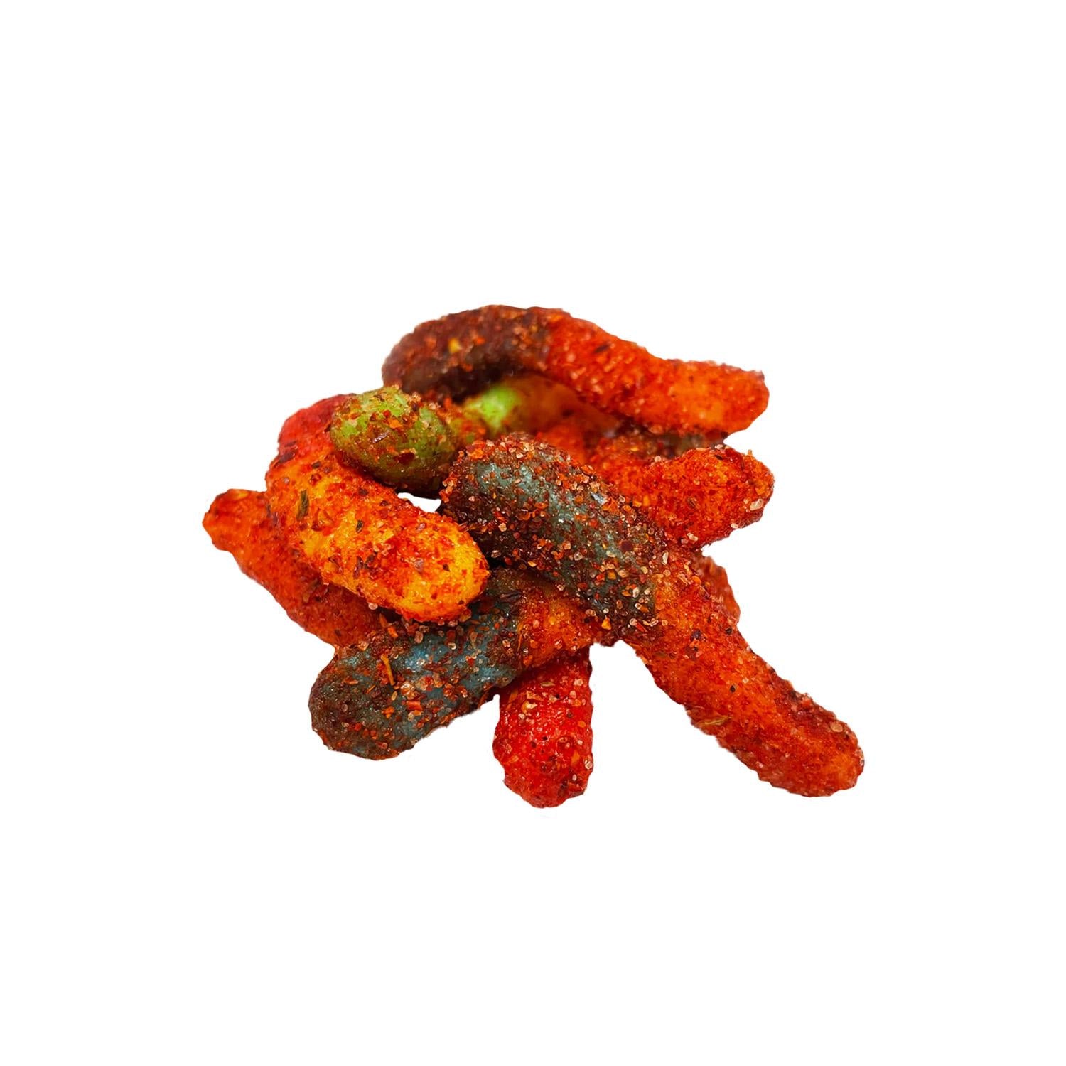 Sour Neon Worms Enchilados sour candies