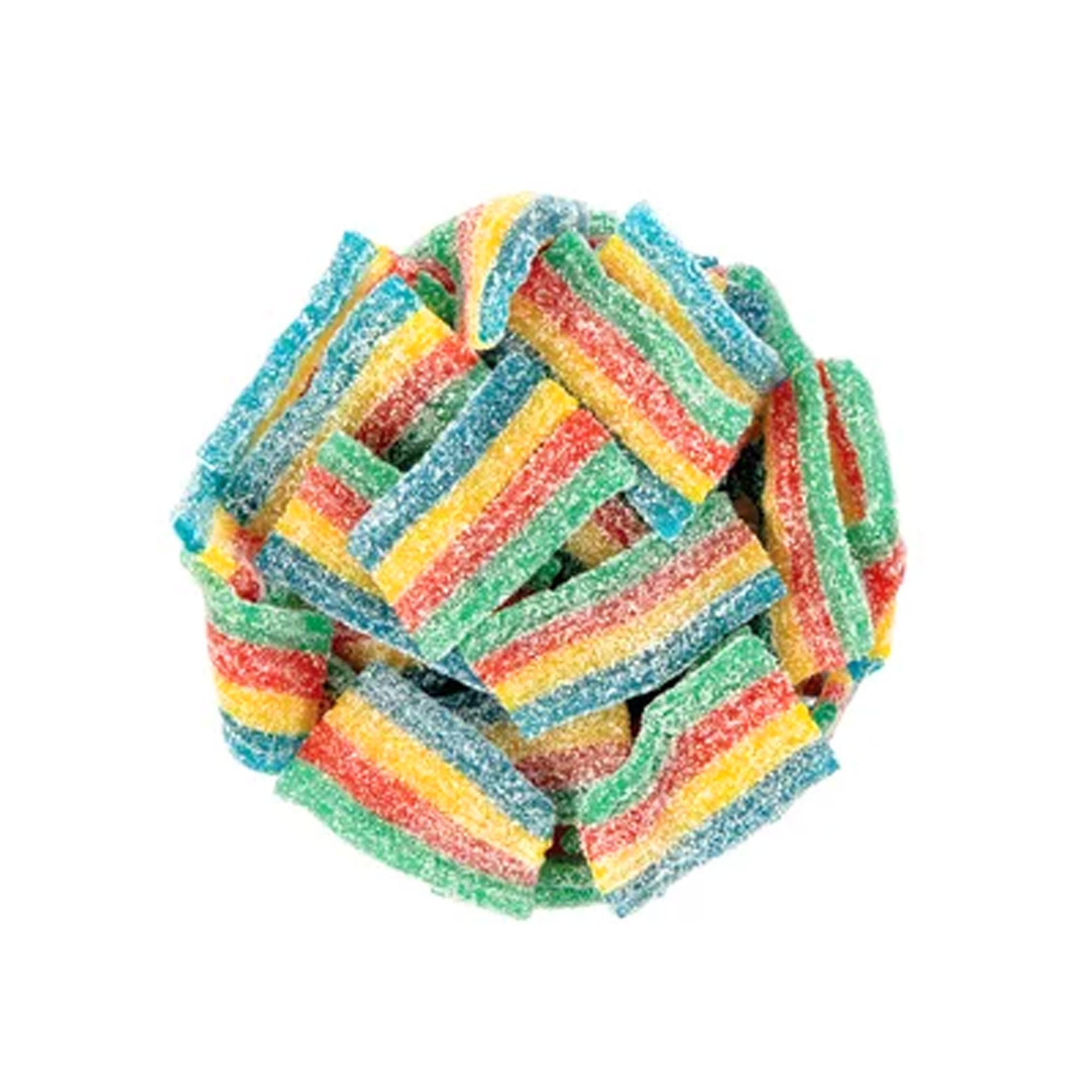Rainbow Sour Belt Bites candy belts