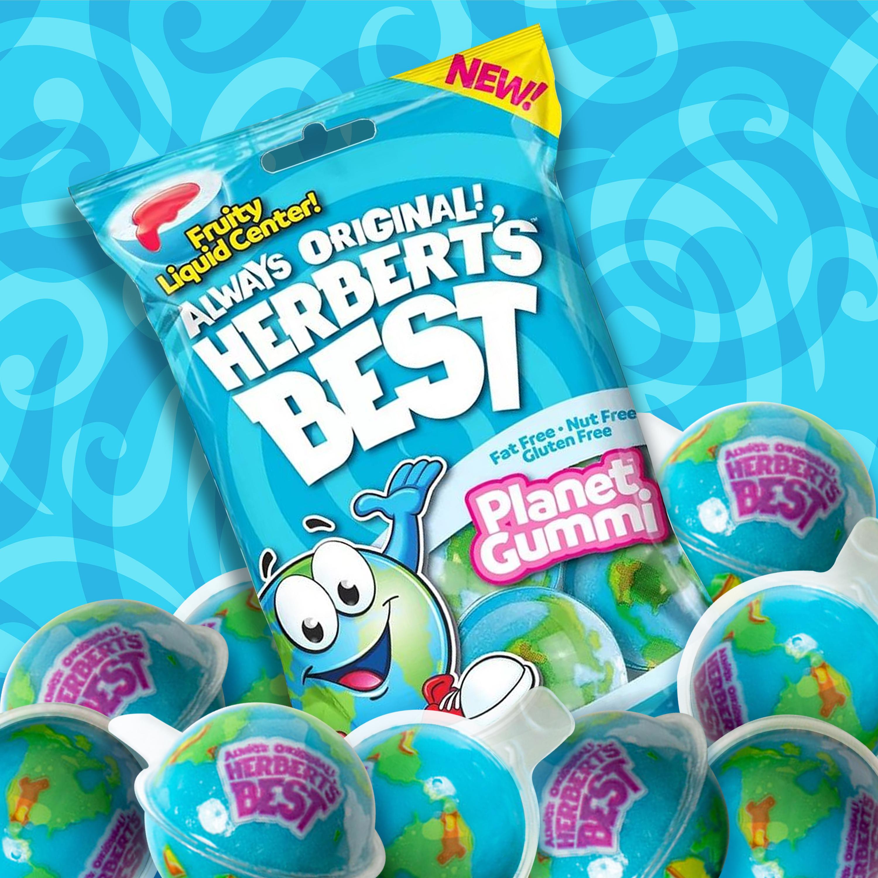 Herbert's Best Planet Gummi Candy - Fruity Liquid Center A Deliciously Fun Viral Candy Treat for All Ages