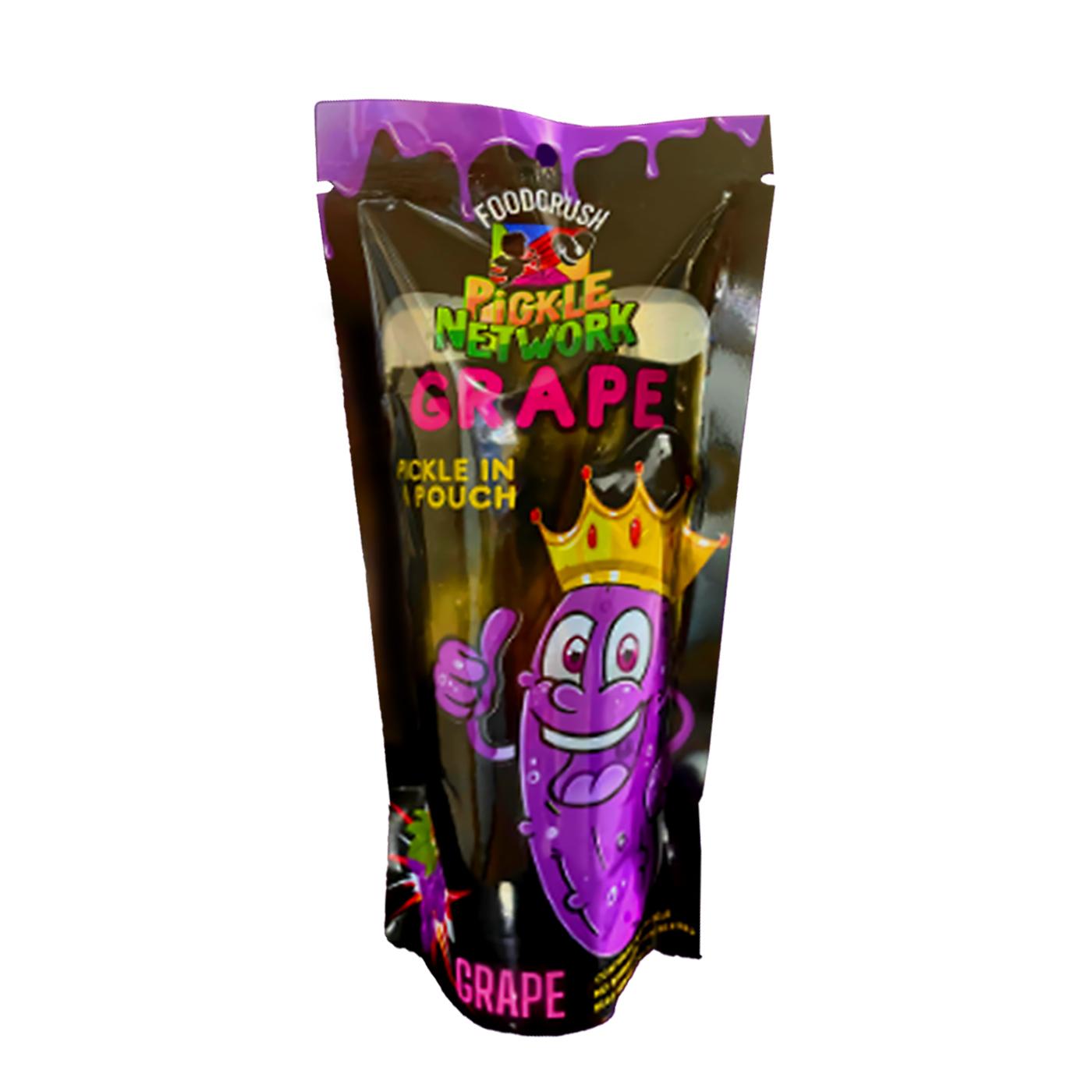 Food Crush Pickle 1pc Individual - Choose Your Flavor Cotton Candy Tangy Blue Razz Lime Grape Mango Snacks