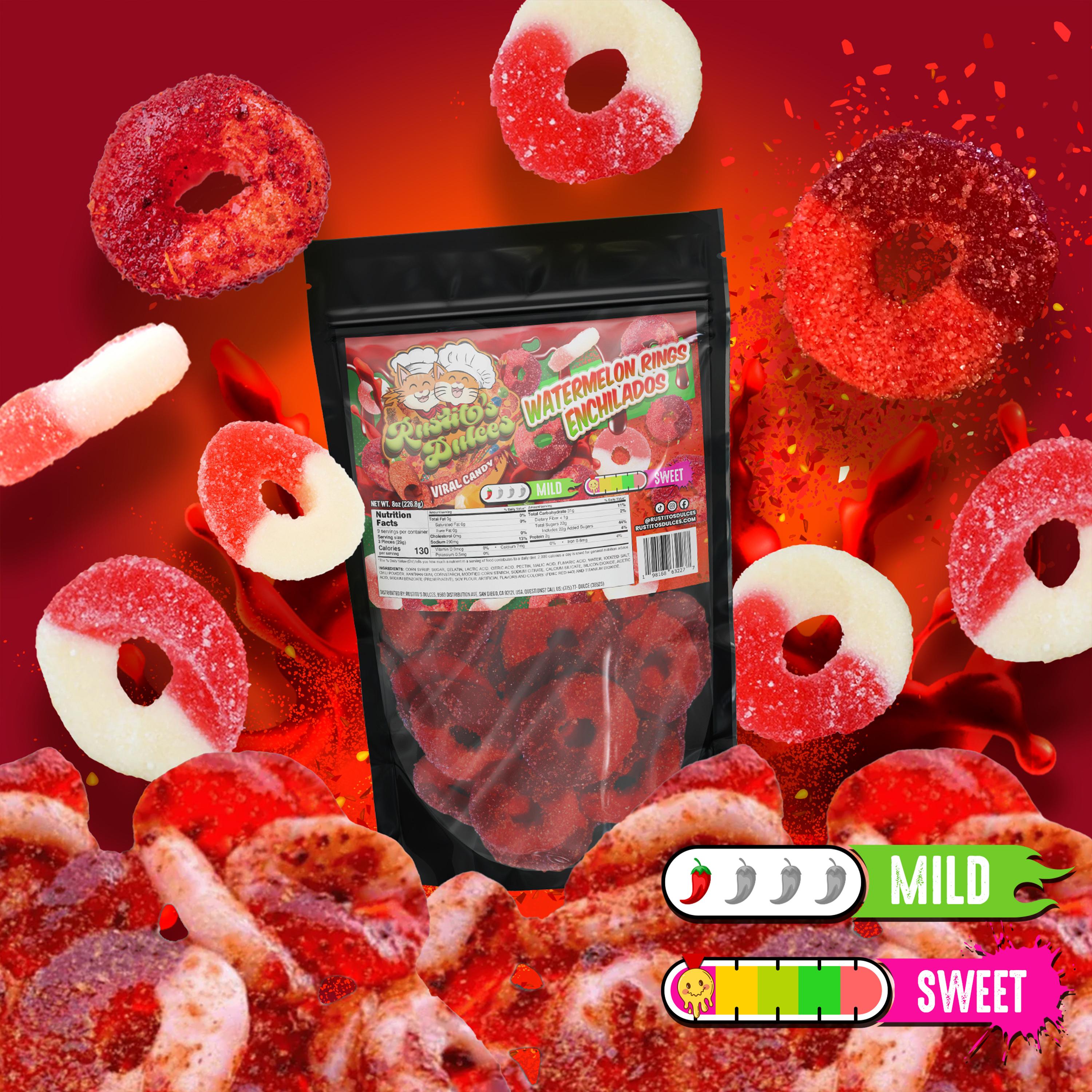 Watermelon Rings Enchilados