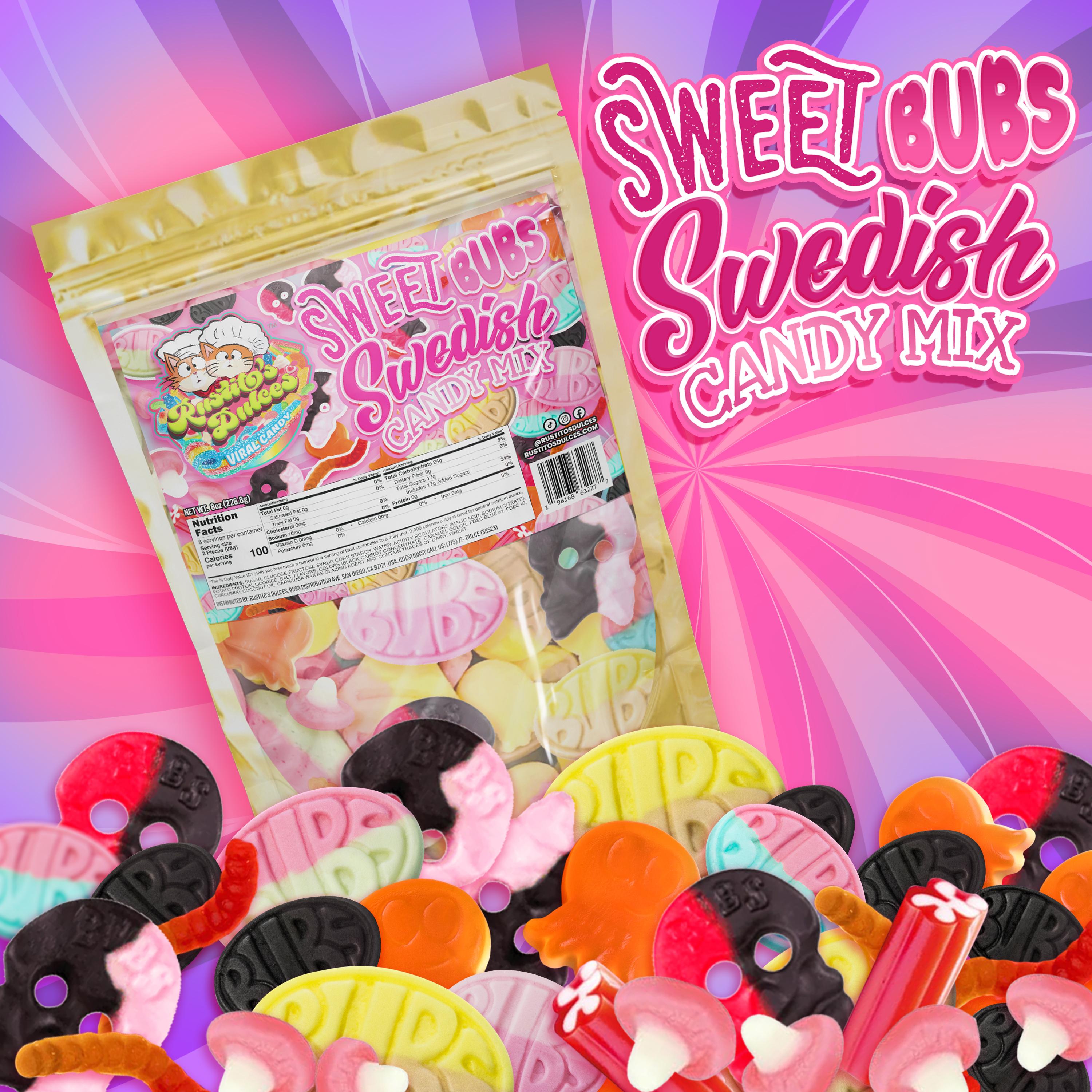 Bubs Swedish Candy Mix - Sweet, Sour, or Both for a Delicious Treat with Less Sugar and More Flavor Snack