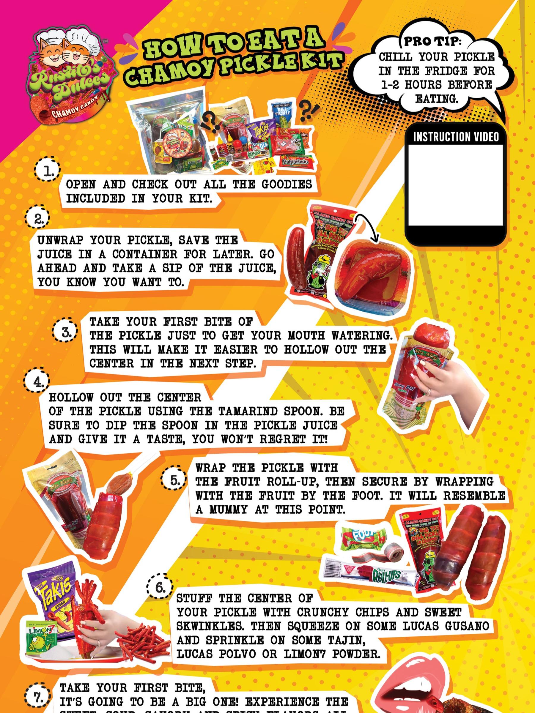 OG Chamoy Pickle Kit - The Viral Sensation with Big Tex Chamoy Pickle, Fruit Snacks, Takis, and More! Snacks Pickled