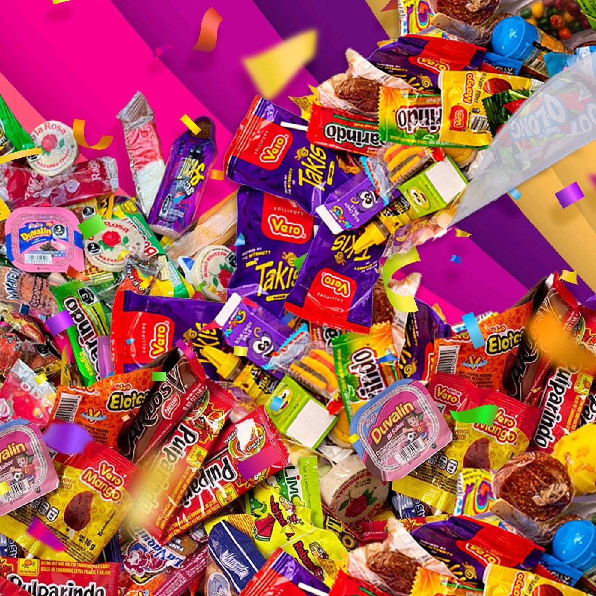 Daniel Deluxe Mexican Candy Bag 4lb bag with all your favorite Mexican and American candies Snack Sweet Bonbon