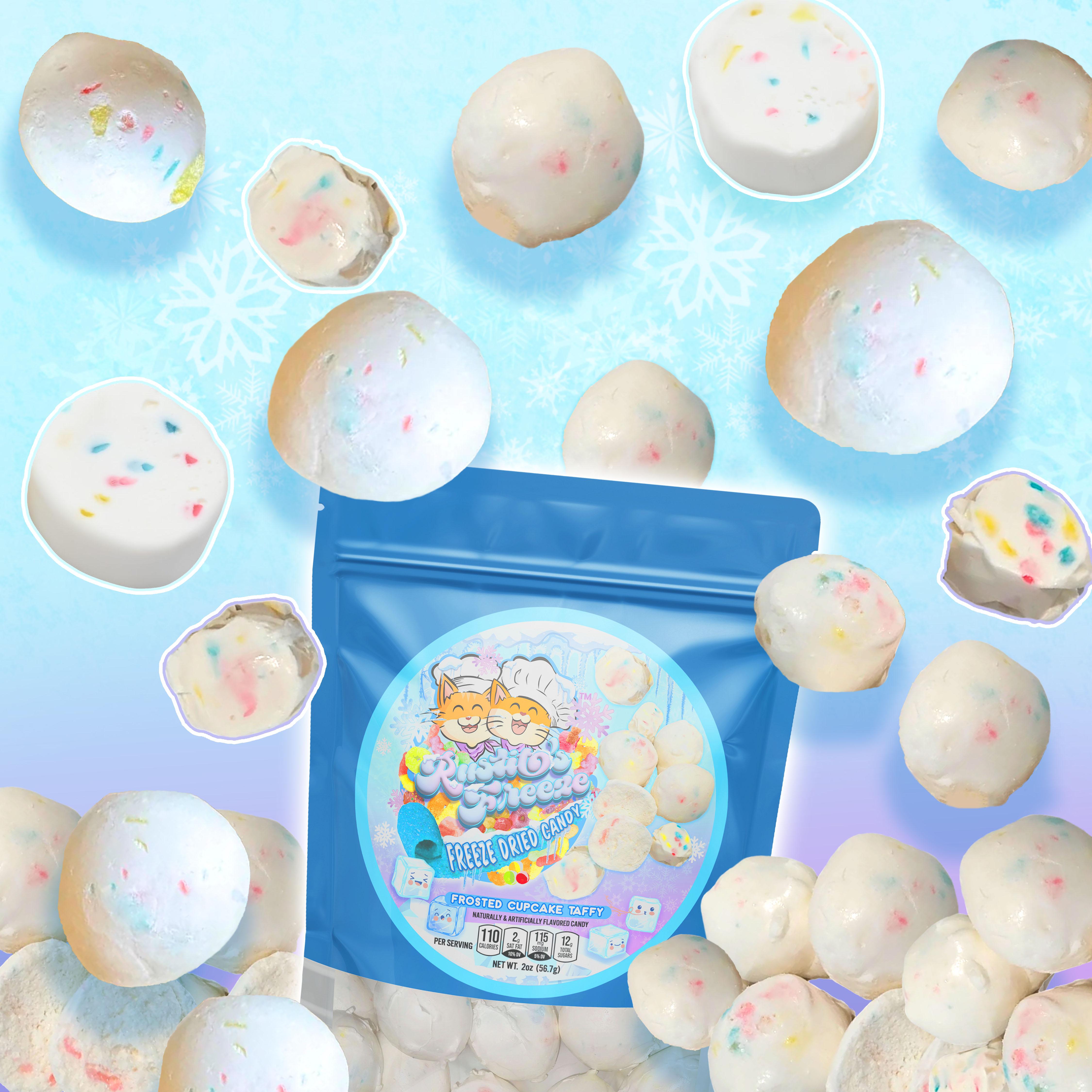 Freeze Dried Frosted Cupcake Taffy