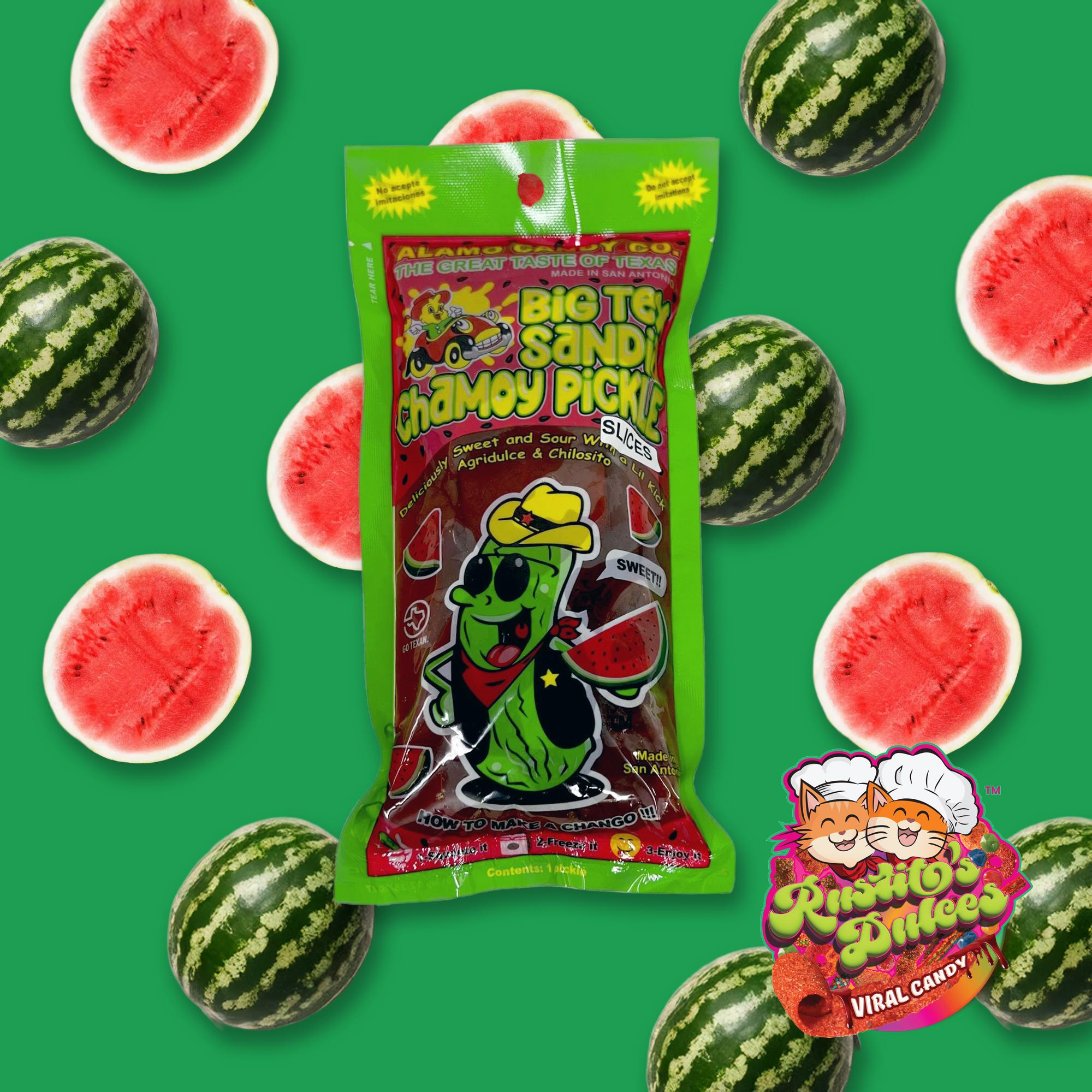 Big Tex Sandia Pickle Slices - Sweet and Tangy Watermelon Flavor