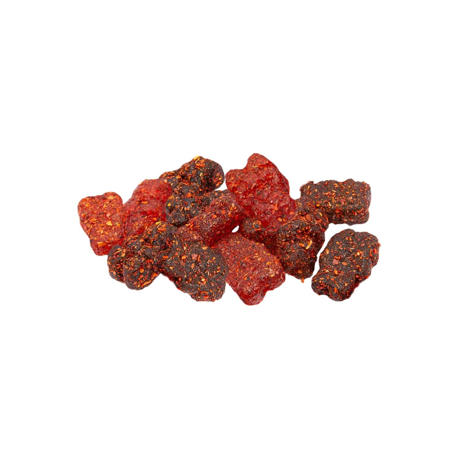 Sour Neon Bear Enchilados - Tangy, Chewy Candy with a Spicy Chamoy Kick