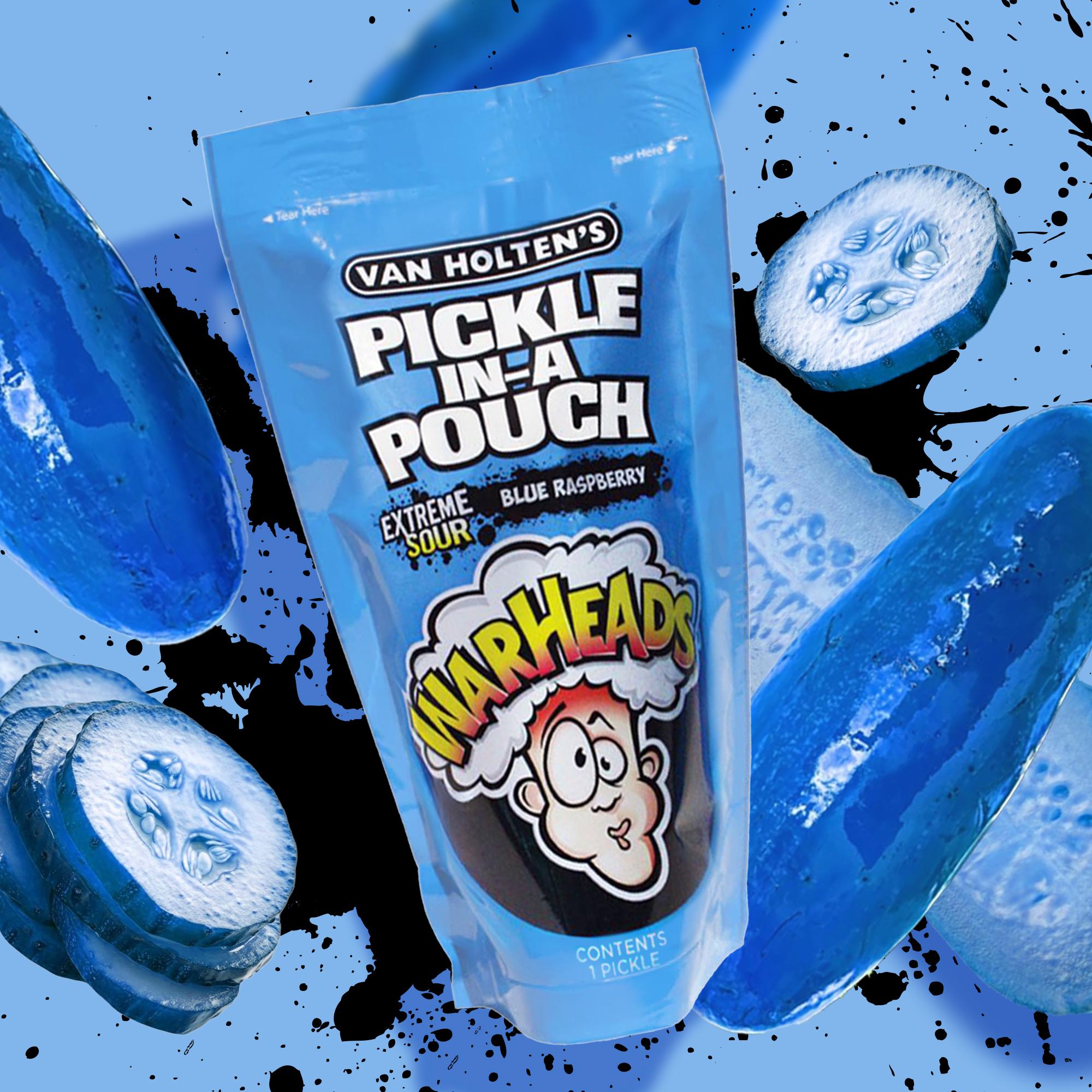 Warheads Sour Blue Razz Pickle - The Ultimate Pucker Punch