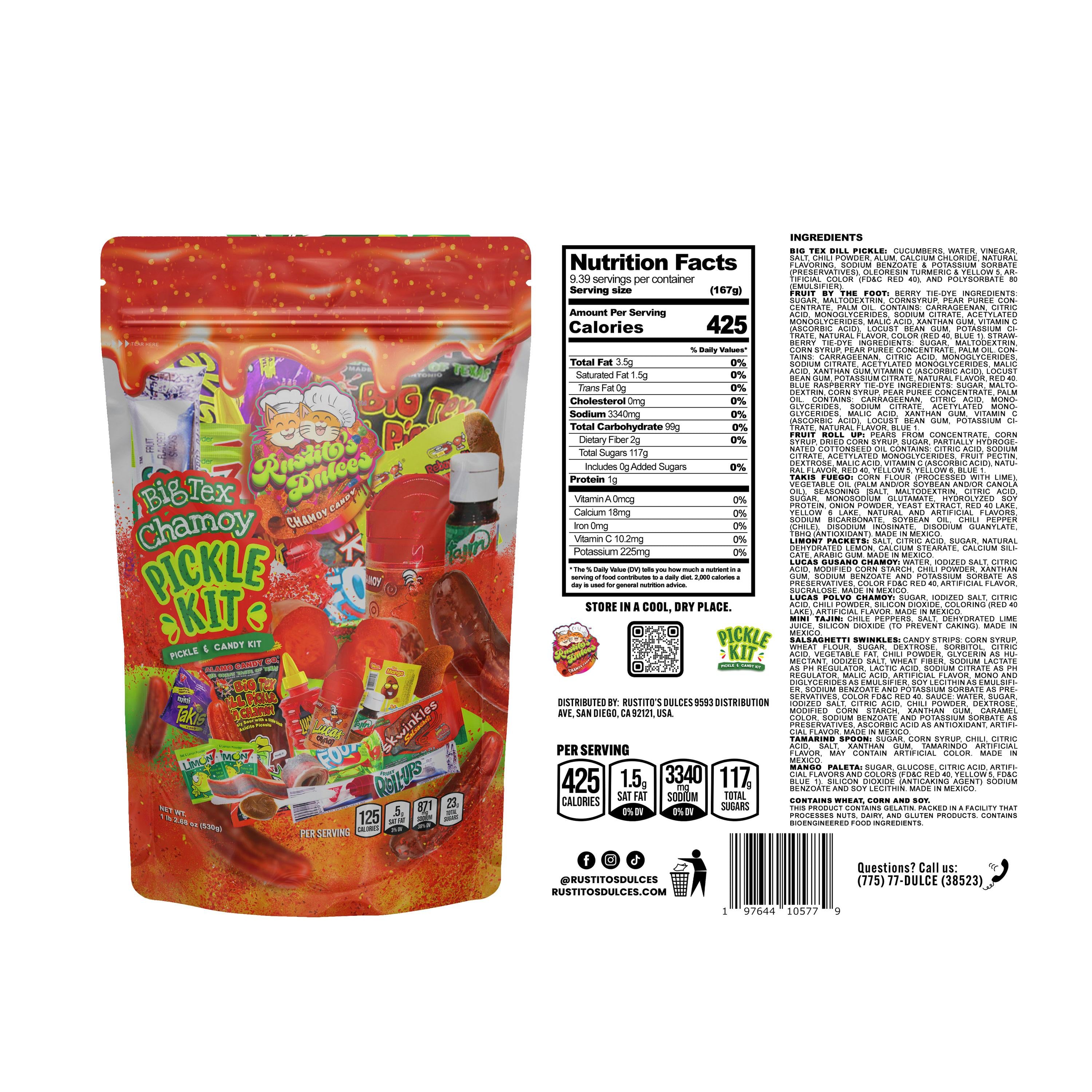 Big Tex Chamoy Pickle Kit - The Ultimate Sweet and Spicy Viral Snack Experience