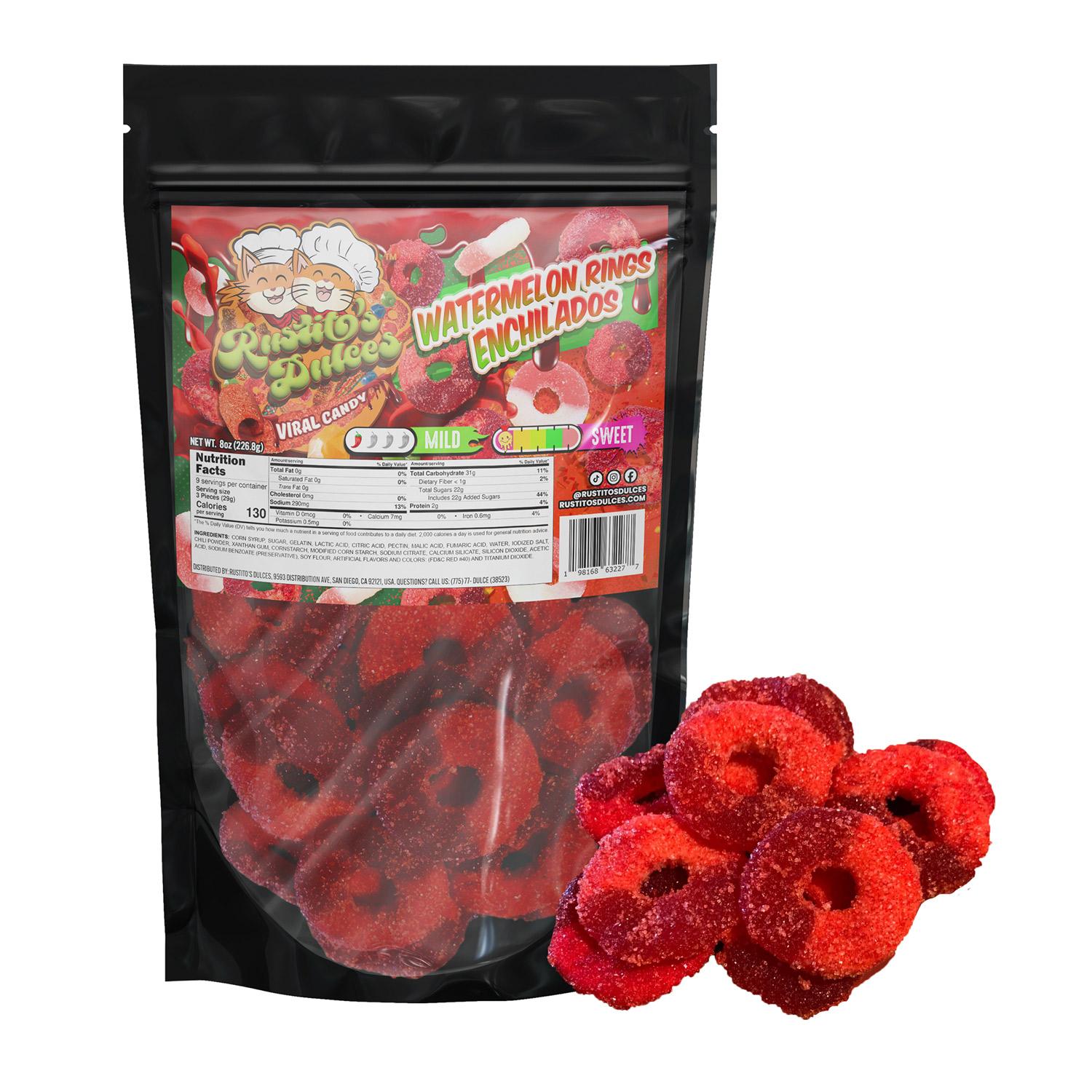 Watermelon Rings Enchilados