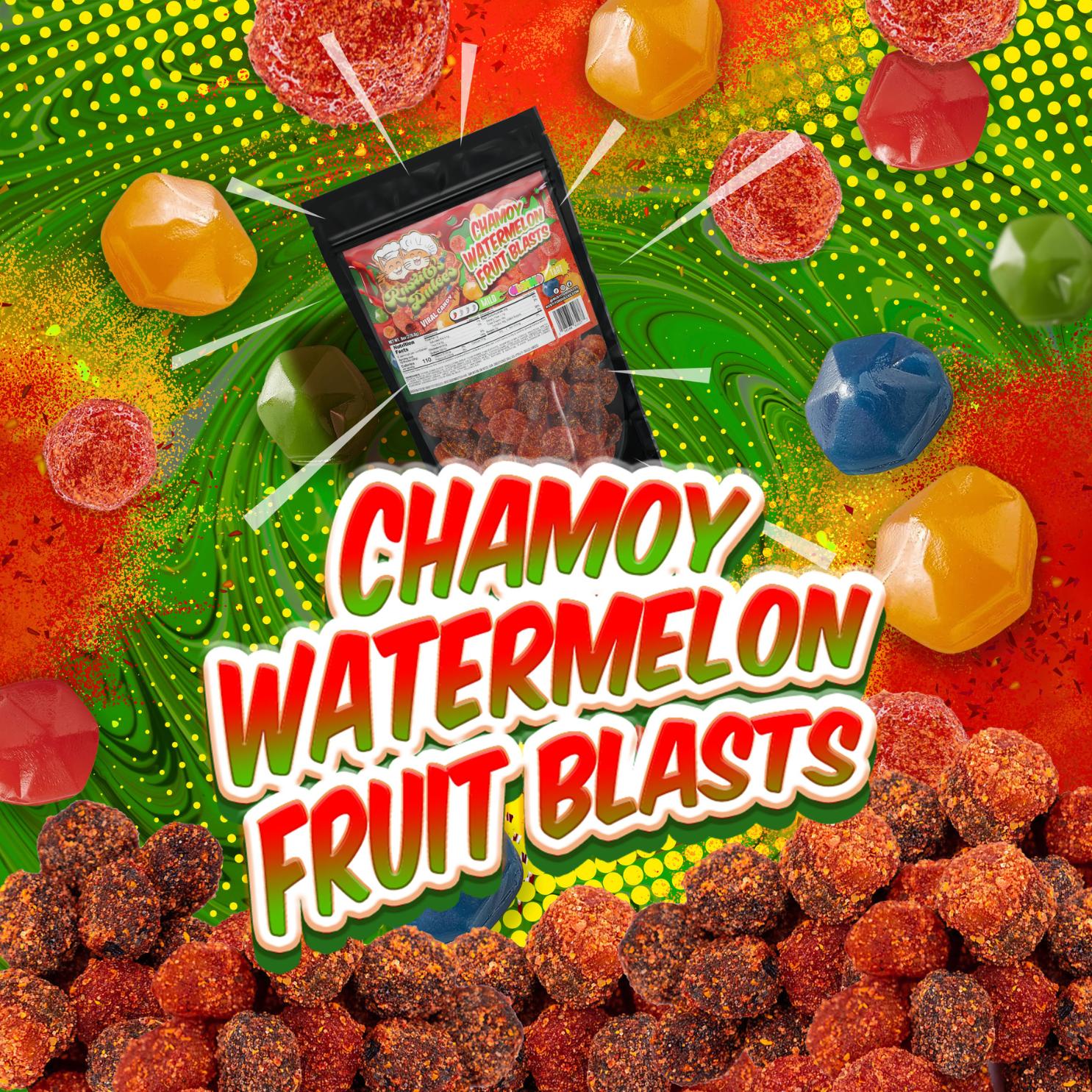 Chamoy Watermelon Fruit Blasts Gushers Enchilados Sweet, Spicy, and Juicy Flavor Explosion