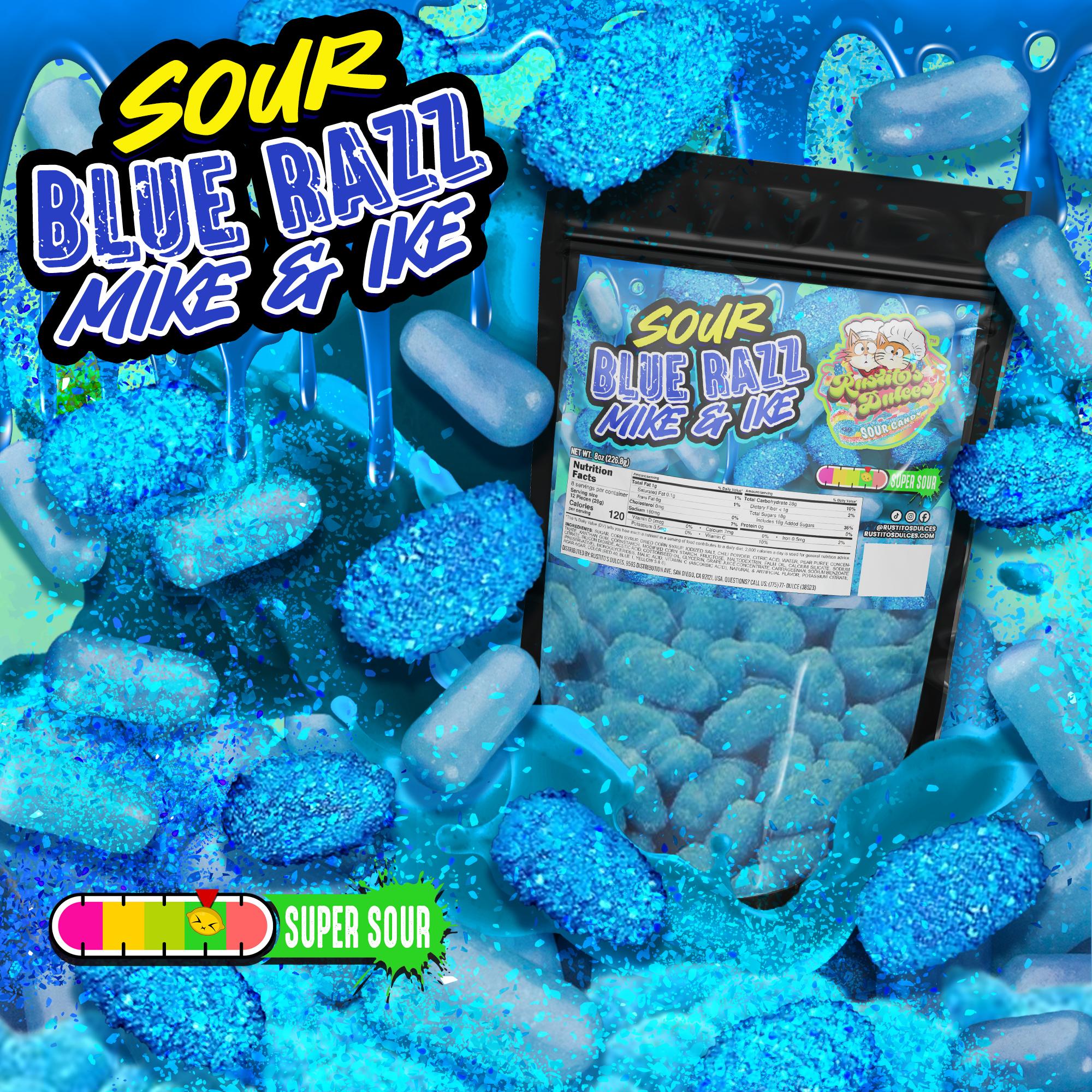 Sour Blue Razz Mike & Ike - Sweet, Super Sour & Addicting!