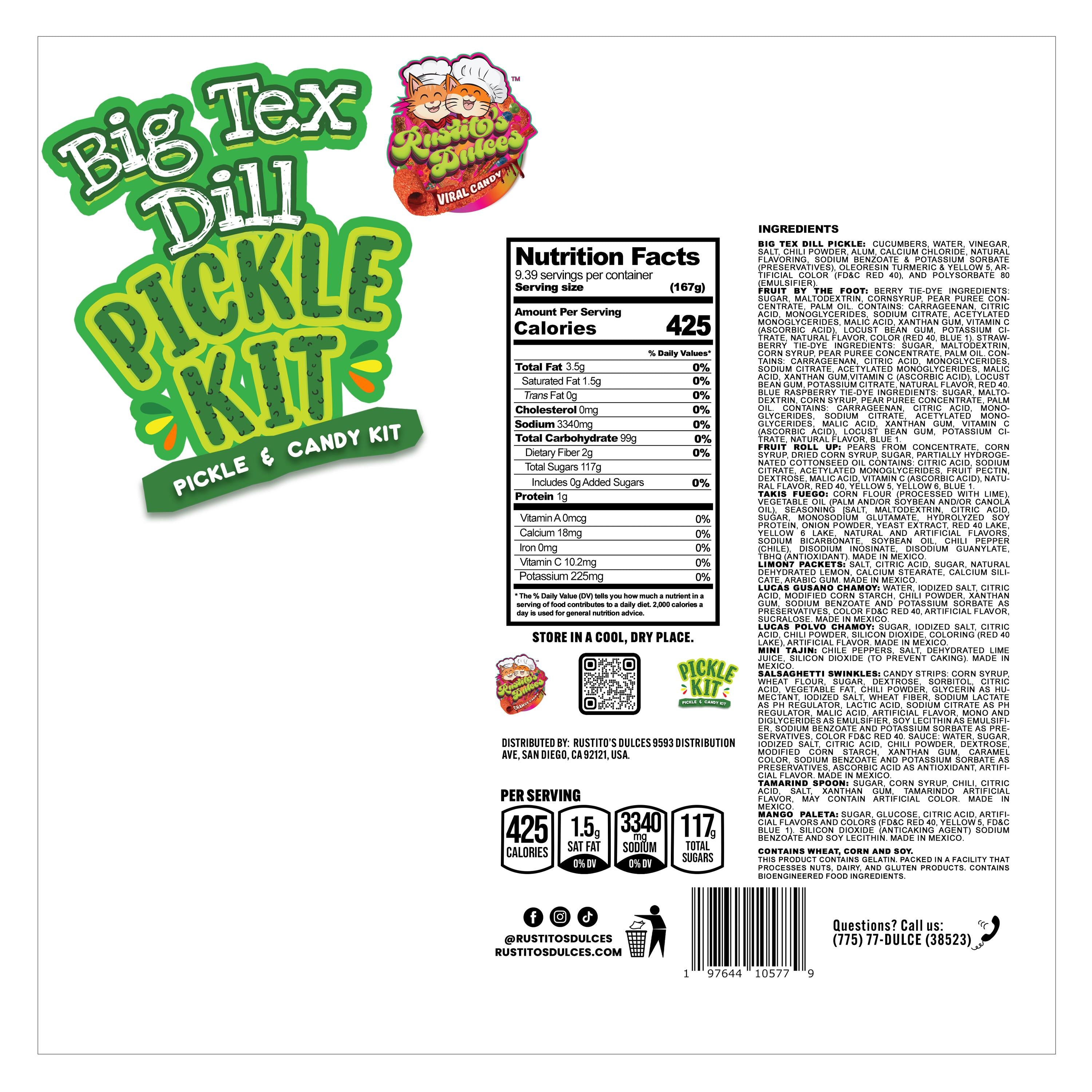 Big Tex Dill Pickle Kit - A Flavorful Twist for Your Taste Buds