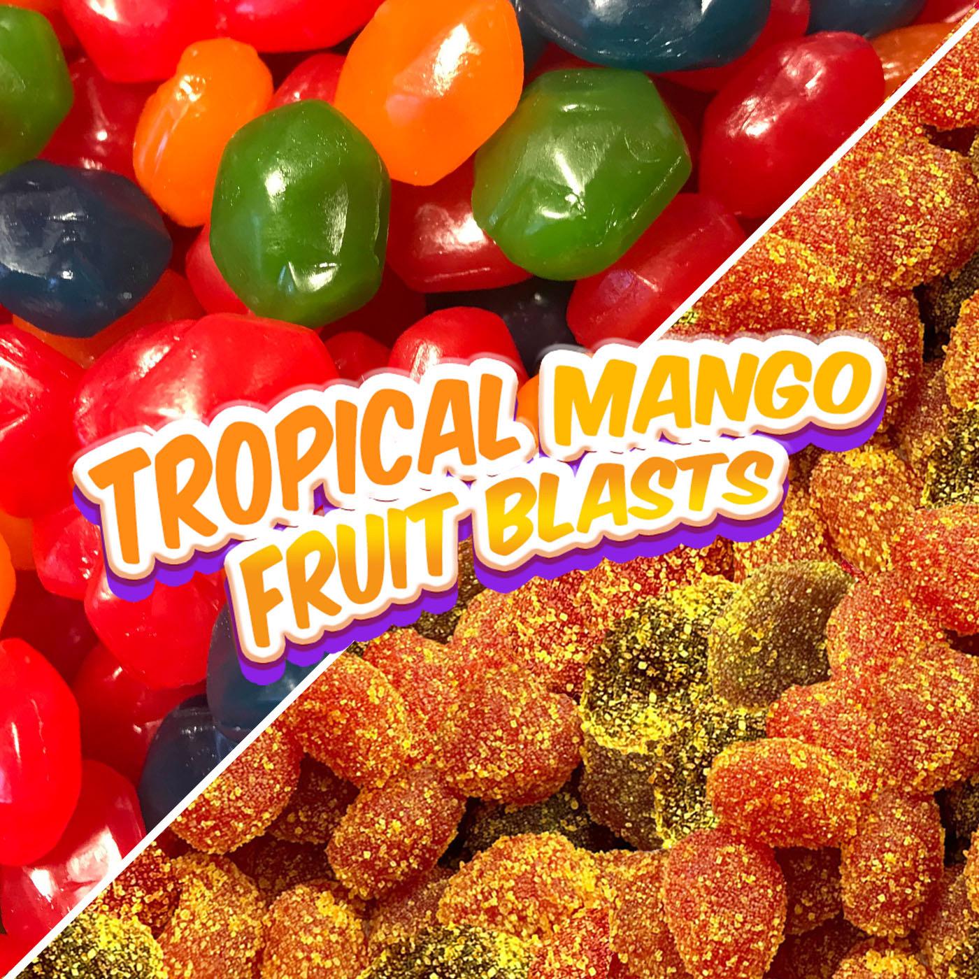 Tropical Mango Fruit Blasts Enchilados - Sweet & Spicy Treats for a Flavorful Fiesta Snack Candy