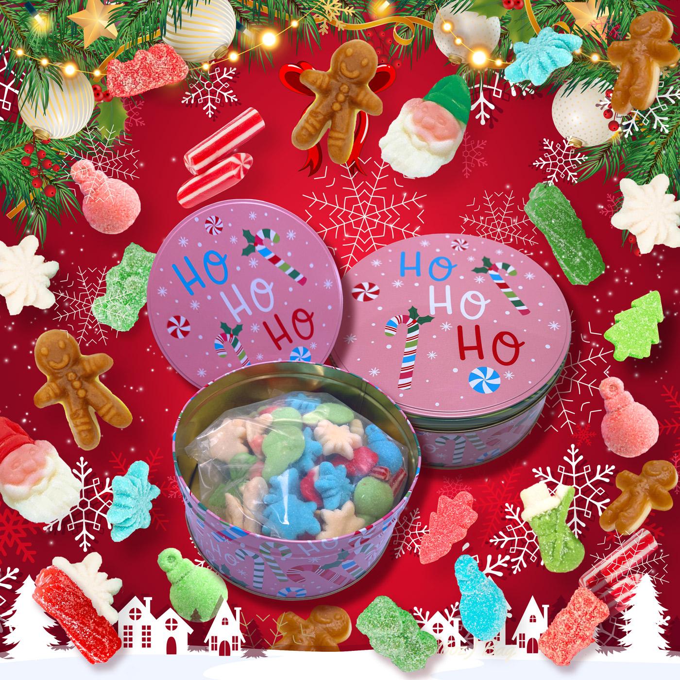Merry Mix Holiday Gummies - Festive Christmas Shapes in Limited Seasonal Tin