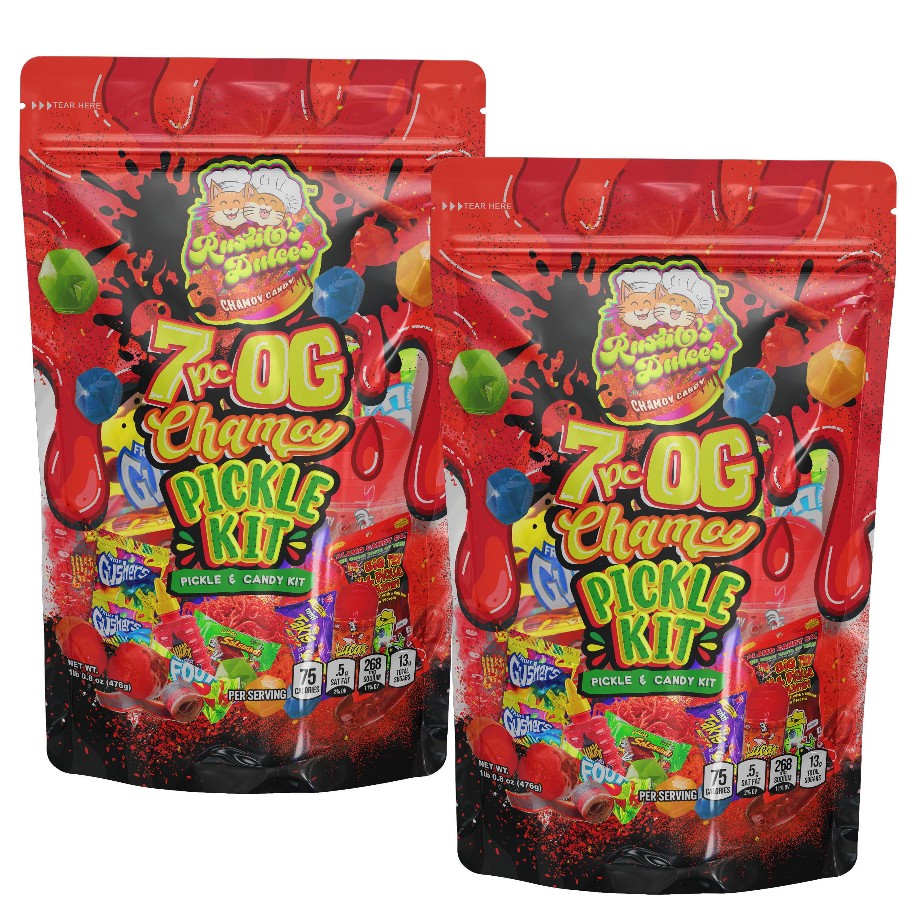 2-Pack OG Chamoy Pickle Kit - Mouth-watering Flavor with a Tangy, Juicy Kick! Sour