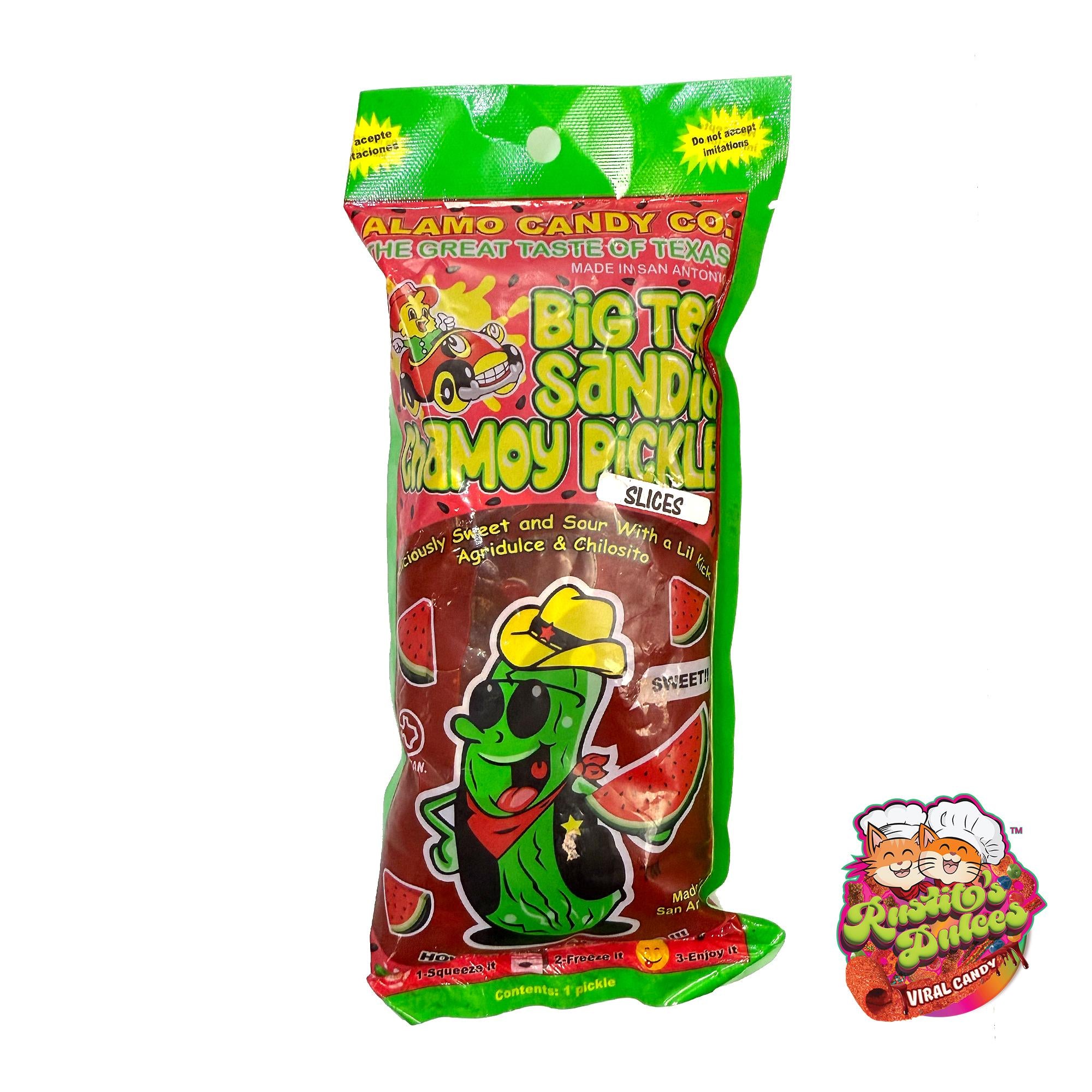 Big Tex Sandia Pickle Slices - Sweet and Tangy Watermelon Flavor