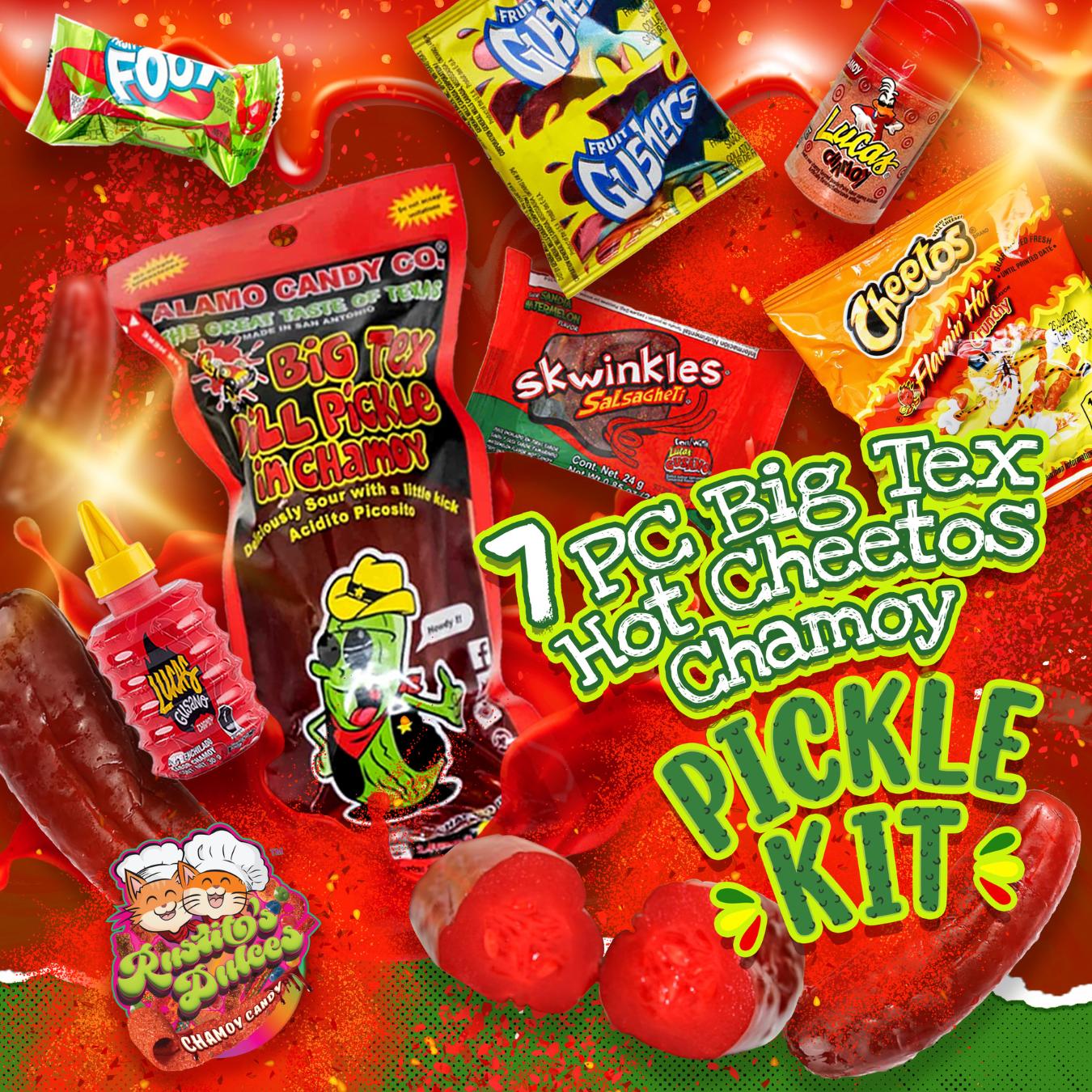 7pc. Big Tex Hot Cheetos Chamoy Pickle Kit