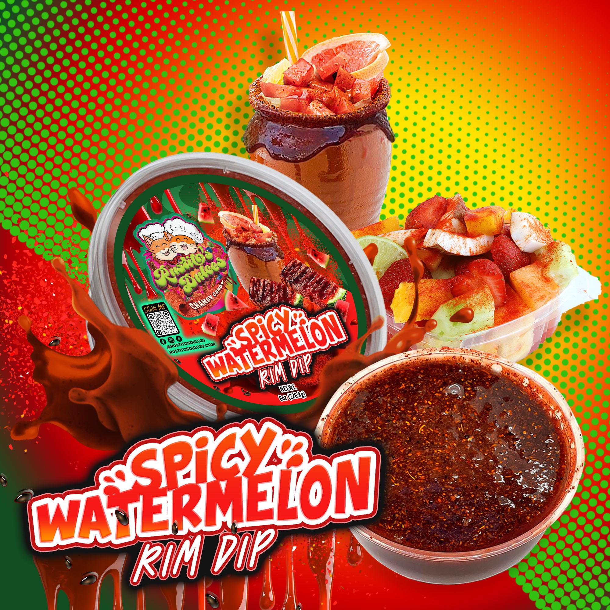 Spicy Watermelon Rim Dip - A Chamoy Flavor Explosion for Your Snacks and Drinks!