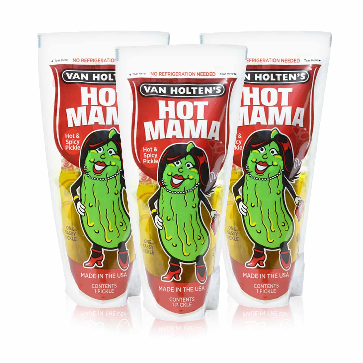 Van Holten's Hot Mama Pickle - Spicy and Picante Flavor Natural Cucumber pickles