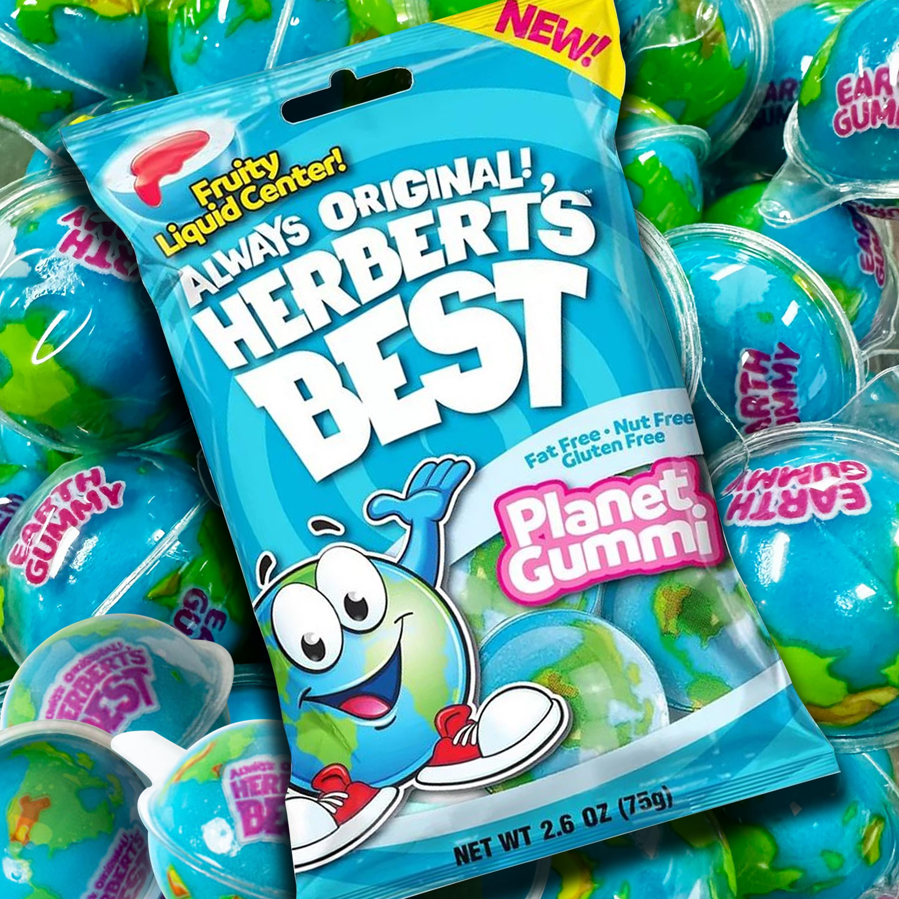 Herbert's Best Planet Gummi Candy - Fruity Liquid Center A Deliciously Fun Viral Candy Treat for All Ages