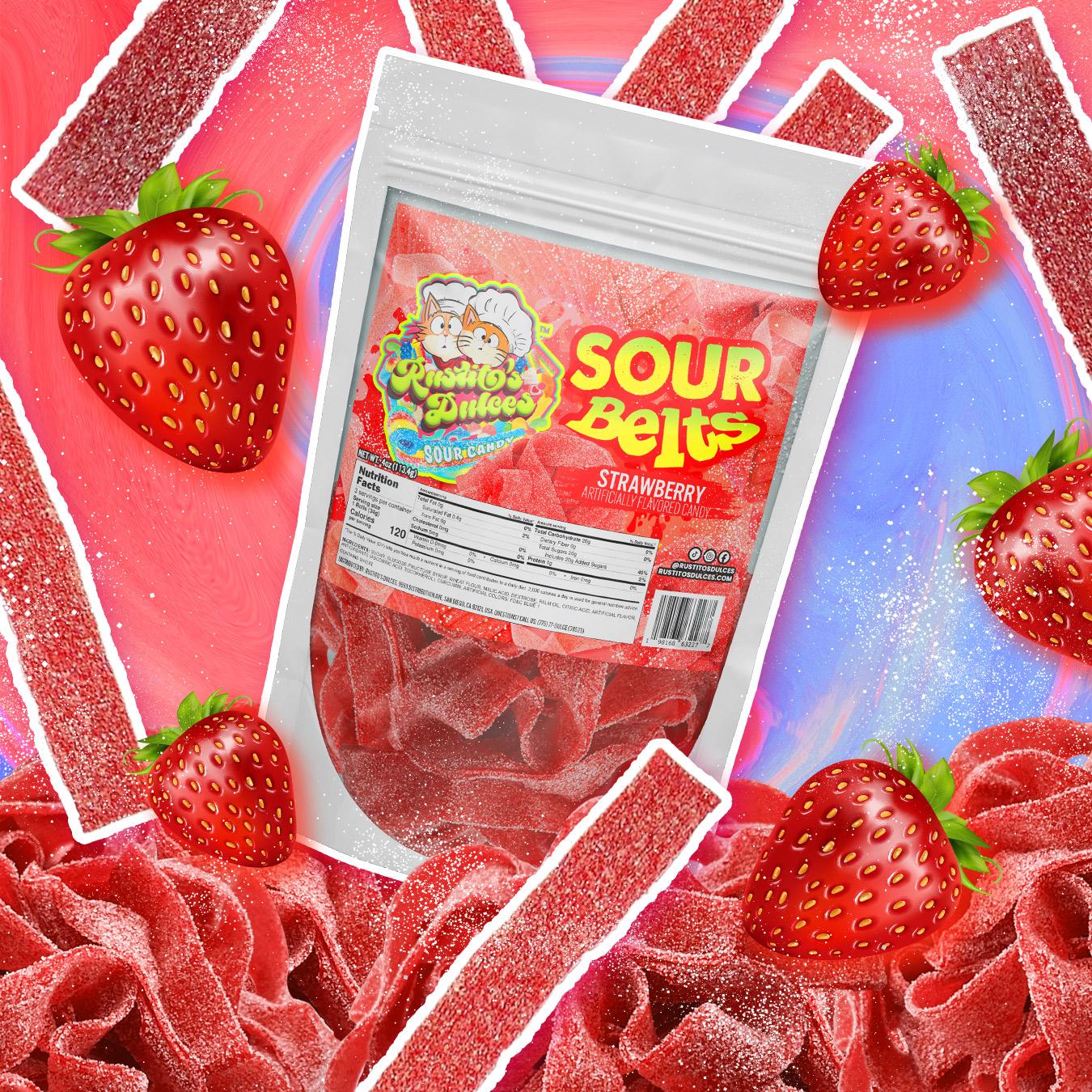 Strawberry Sour Belts