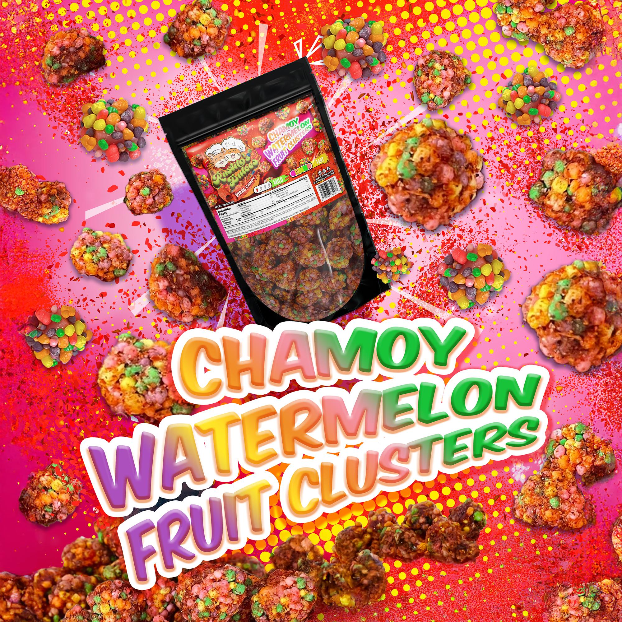 Chamoy Watermelon Fruit Clusters - 8oz bag chamoy pickle Tangy Food