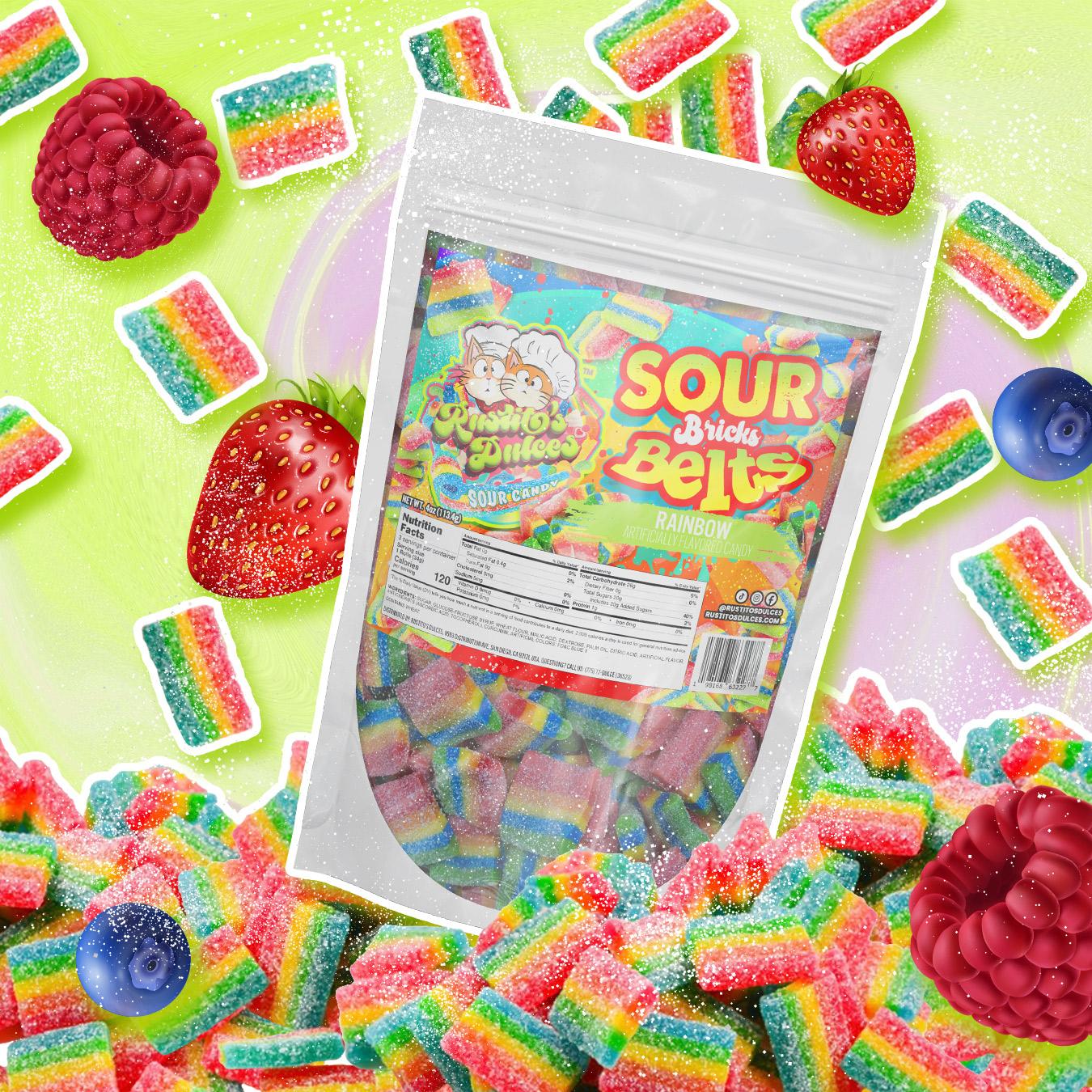 Rainbow Sour Bricks