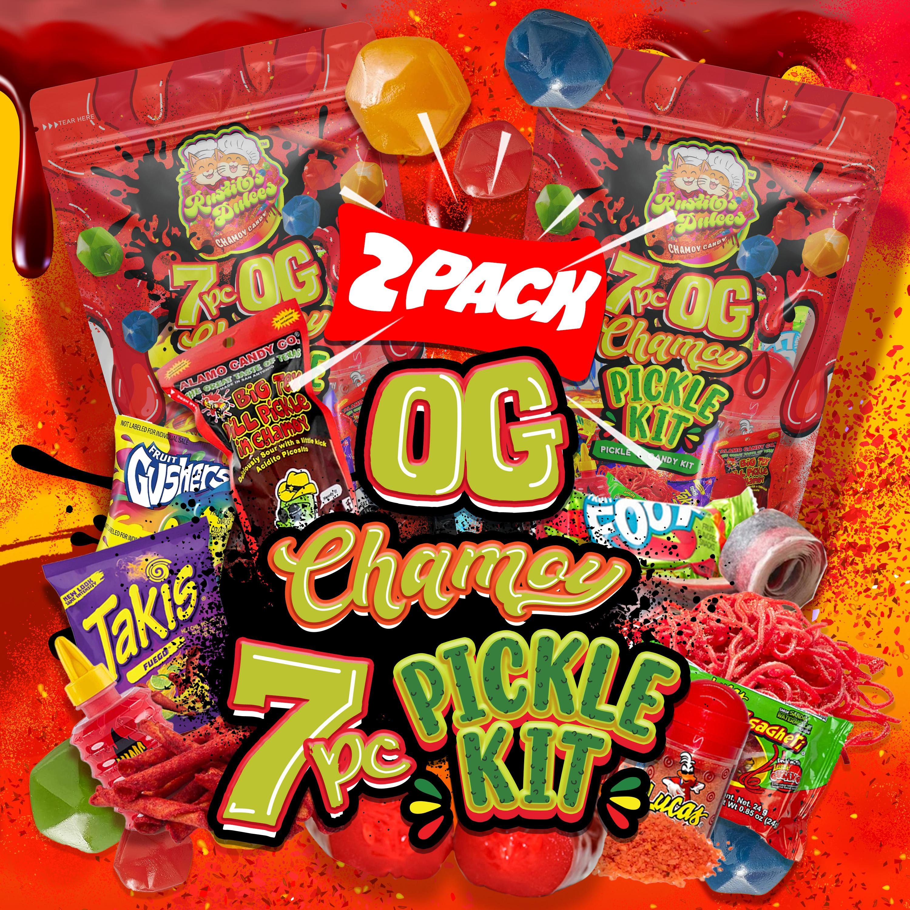 2-Pack OG Chamoy Pickle Kit - Mouth-watering Flavor with a Tangy, Juicy Kick! Sour