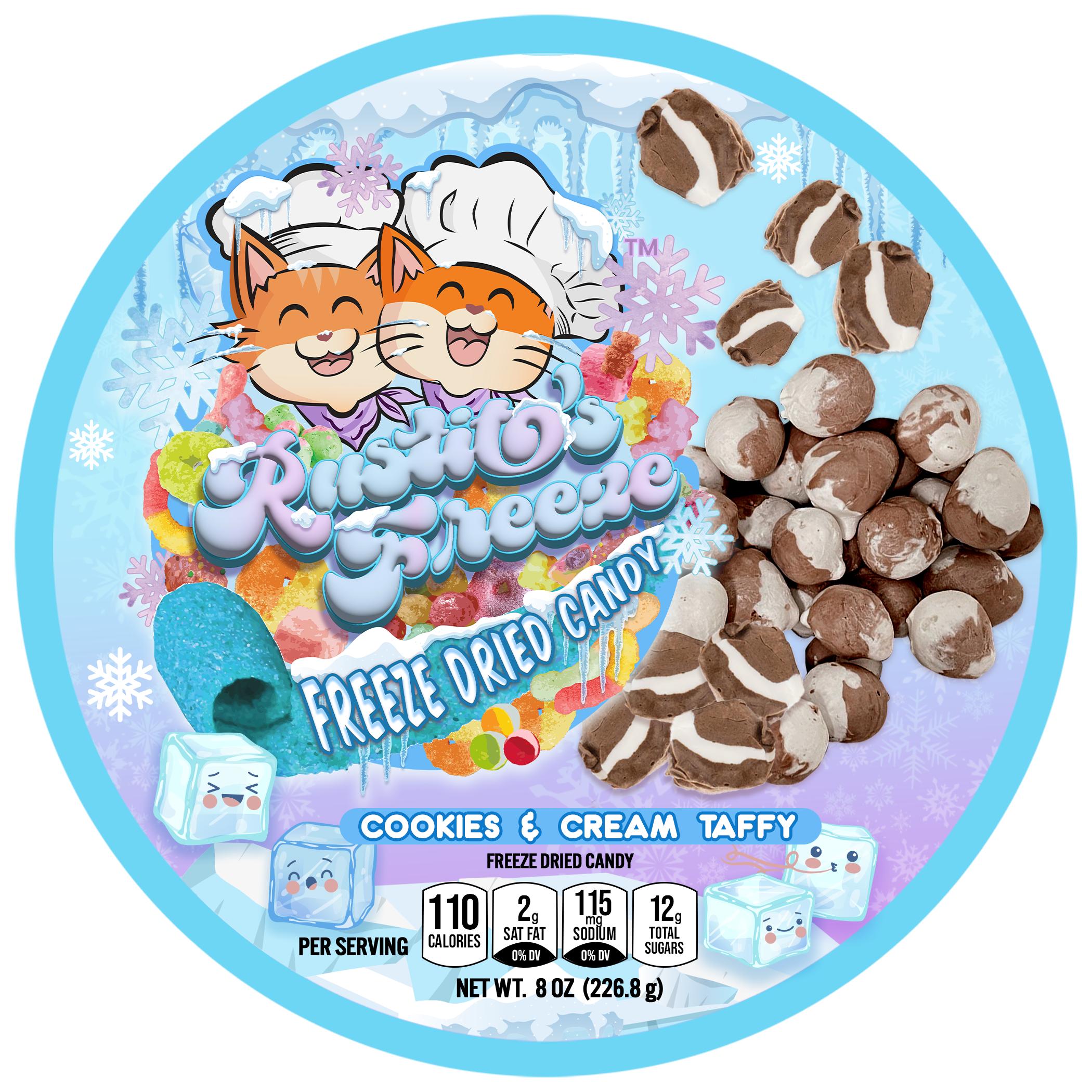 Freeze-Dried Cookies & Cream Taffy 2oz Bag viral freeze Snack Nata