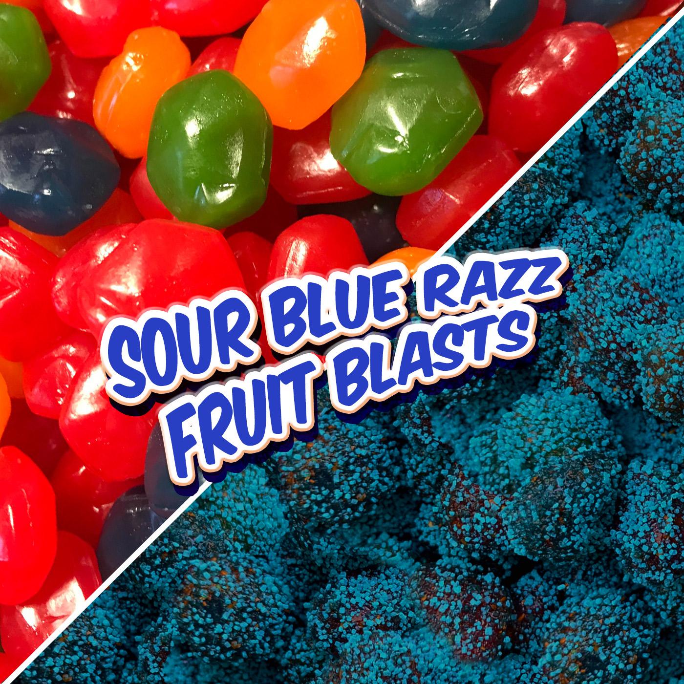 Sour Blue Razz Fruit Blasts Gushers Enchilados Viral Tangy, Sweet, Sour and Irresistibly Delicious Treats Gummy Candy Snack