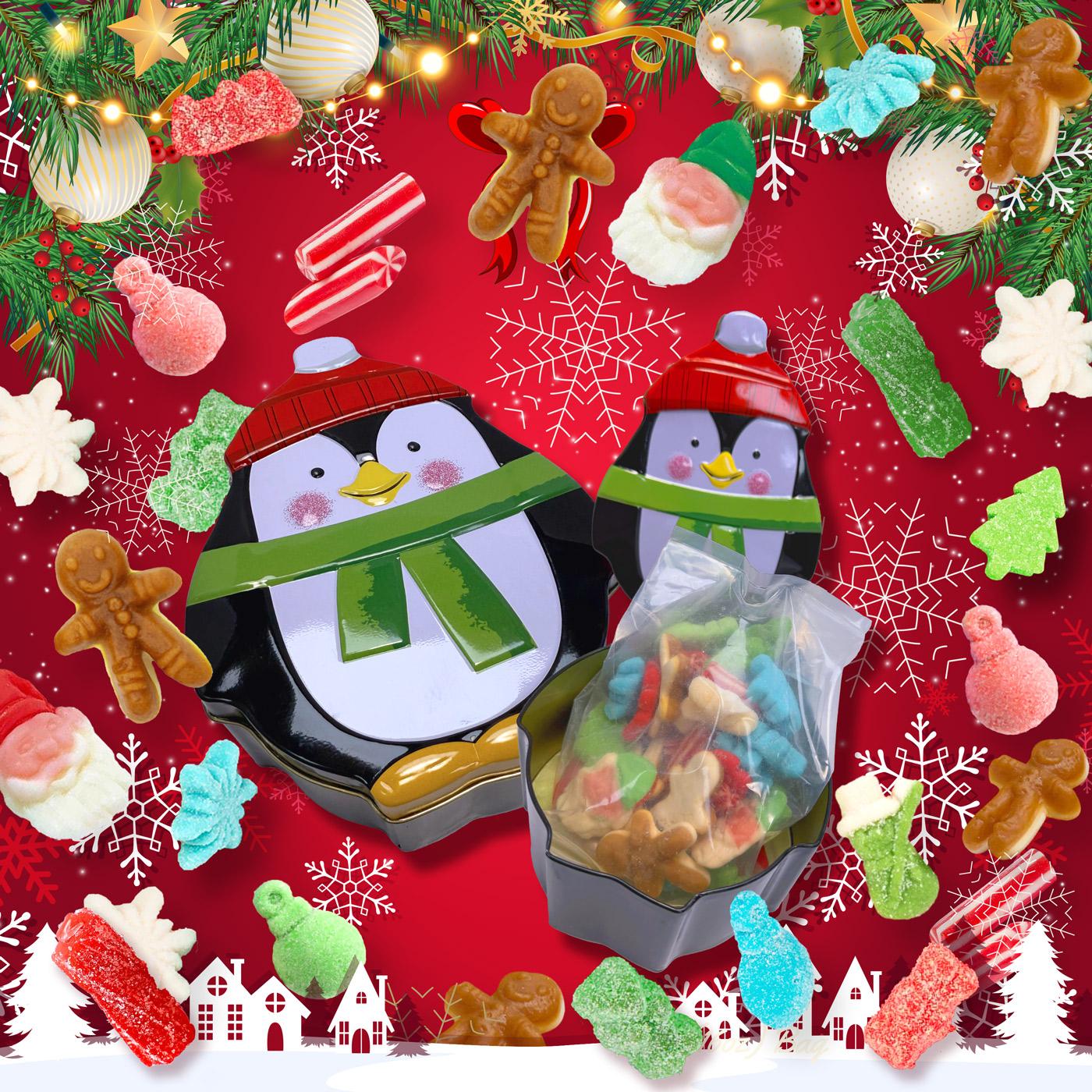 Merry Mix Holiday Gummies - Festive Christmas Shapes in Limited Seasonal Tin