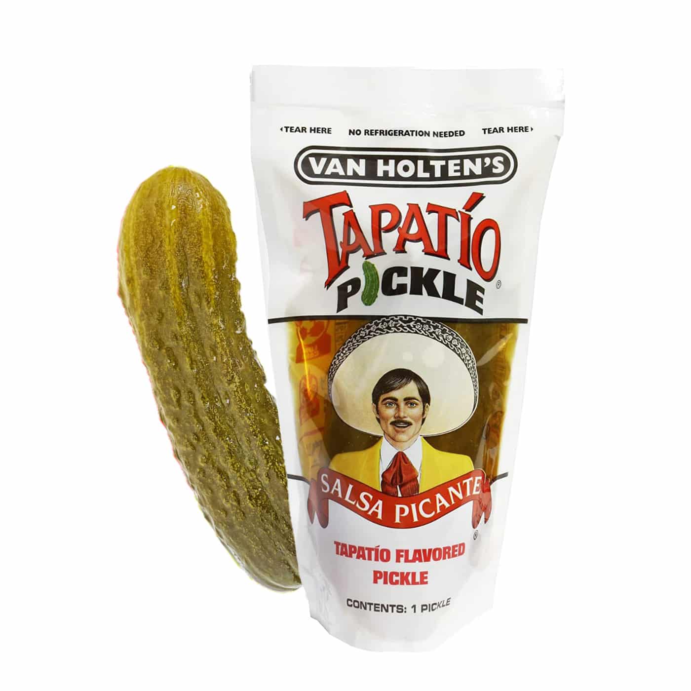 Van Holten's Tapatio Pickle - Spicy Dill Flavored Pickle-in-a-Pouch - Pickled Cucumber Food pickles